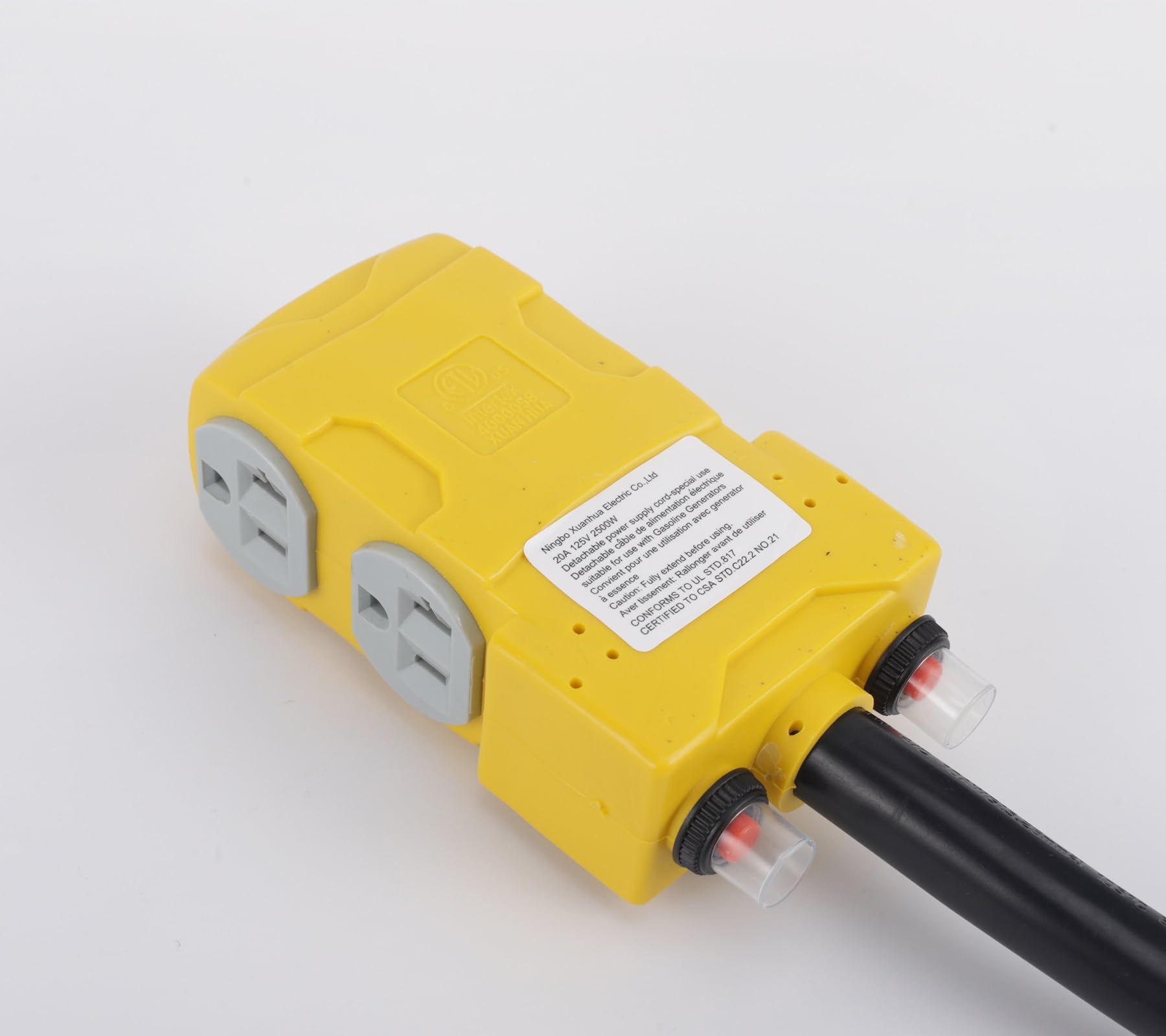 Generic 50Amp To 20 Amp 110V Rv Distribution Adapter. 4 Prong Nema 14 50P Male To 4*5 20R/5 15R Household Outlet Female With Cir