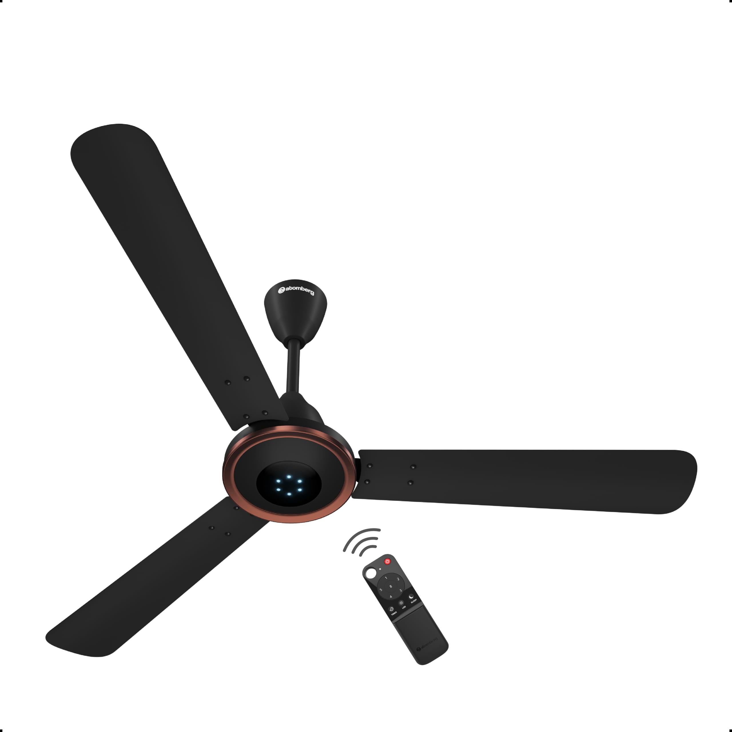 Atomberg Erica Artesta 1200Mm IndiaS No.1 Bldc Ceiling Fan With Remote | Bee 5Star | Best Air Delivery | Low Noise | Led Speed