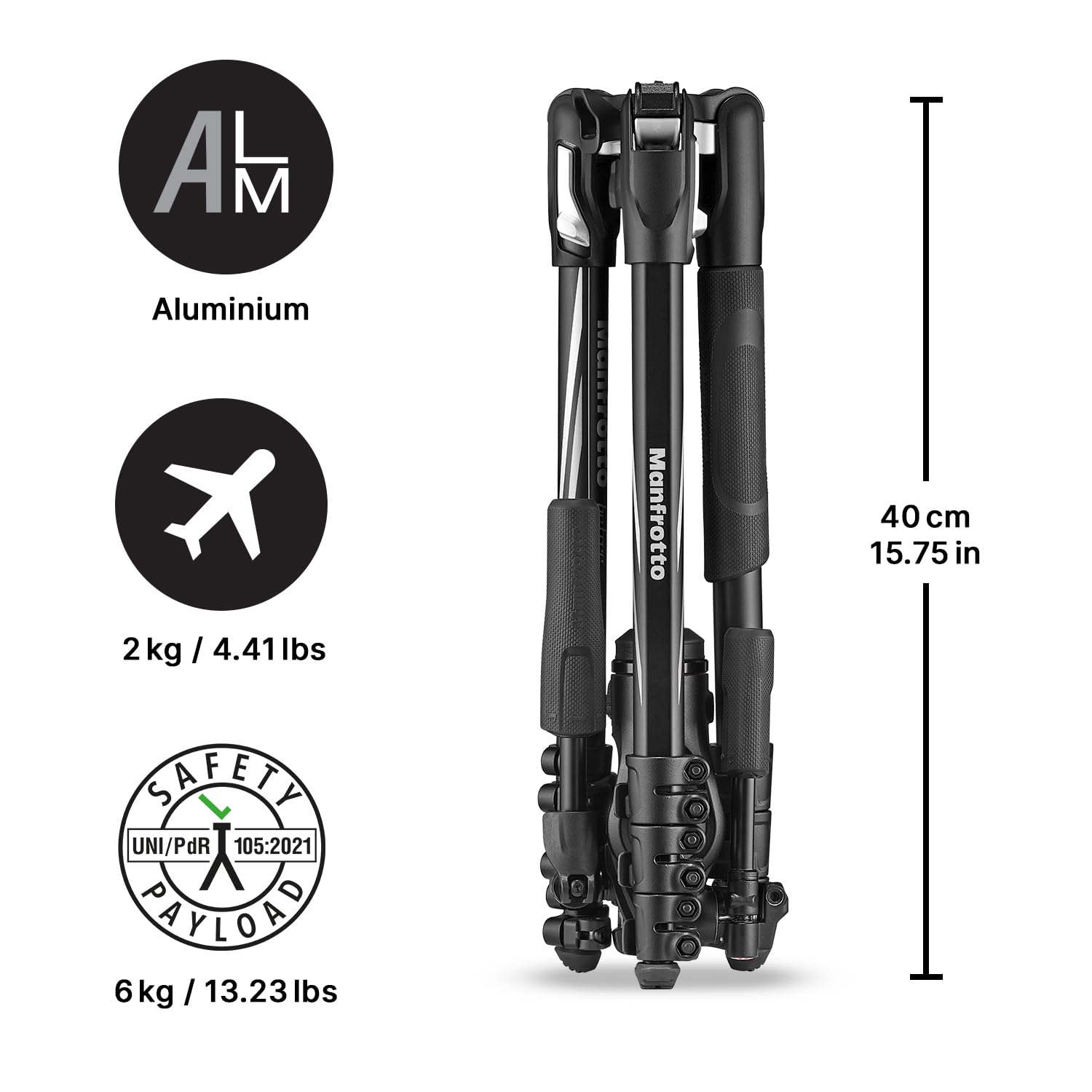 Manfrotto Befree 3 Way Live Advanced 4 Section Tripod With Befree 3 Way Live Head