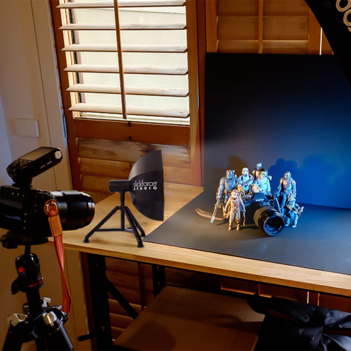 Slickforce Miniature 5W Usb Softlight   Reflective Silver Umbrella With Diffuser   Ideal For Toy Photography, Nightlight, Novelt