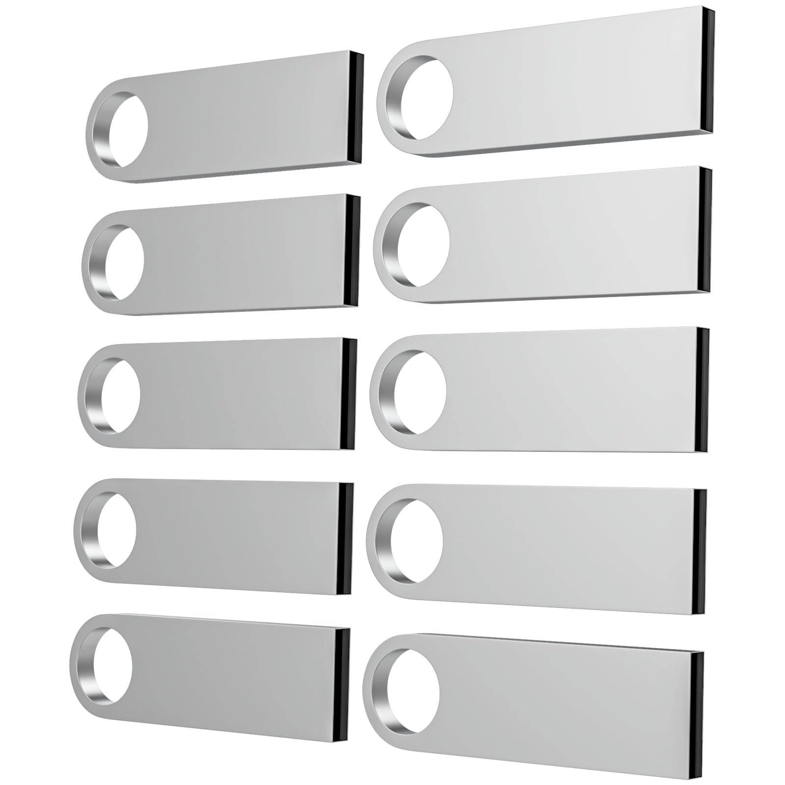 Ablaze 8Gb Usb Flash Drive 10 Pack, Metal Flash Drive Usb 2.0 Thumb Drives With Keychains Usb Stick 8Gb Usb Drive Pendrive
