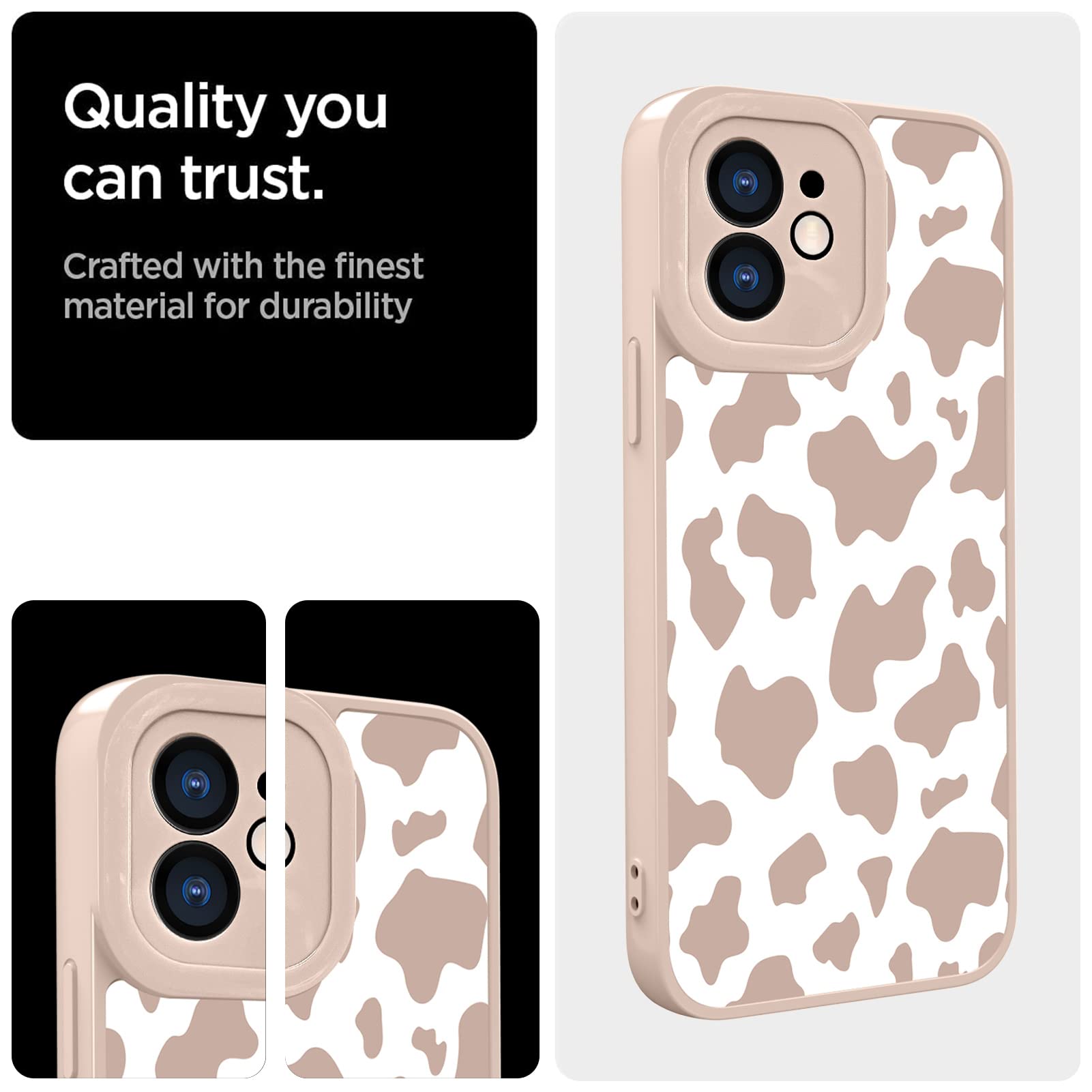 Ook Compatible With Iphone 11 Case Cute Cow Print Fashion Slim Lightweight Camera Protective Soft Flexible Tpu Rubber For Iphone