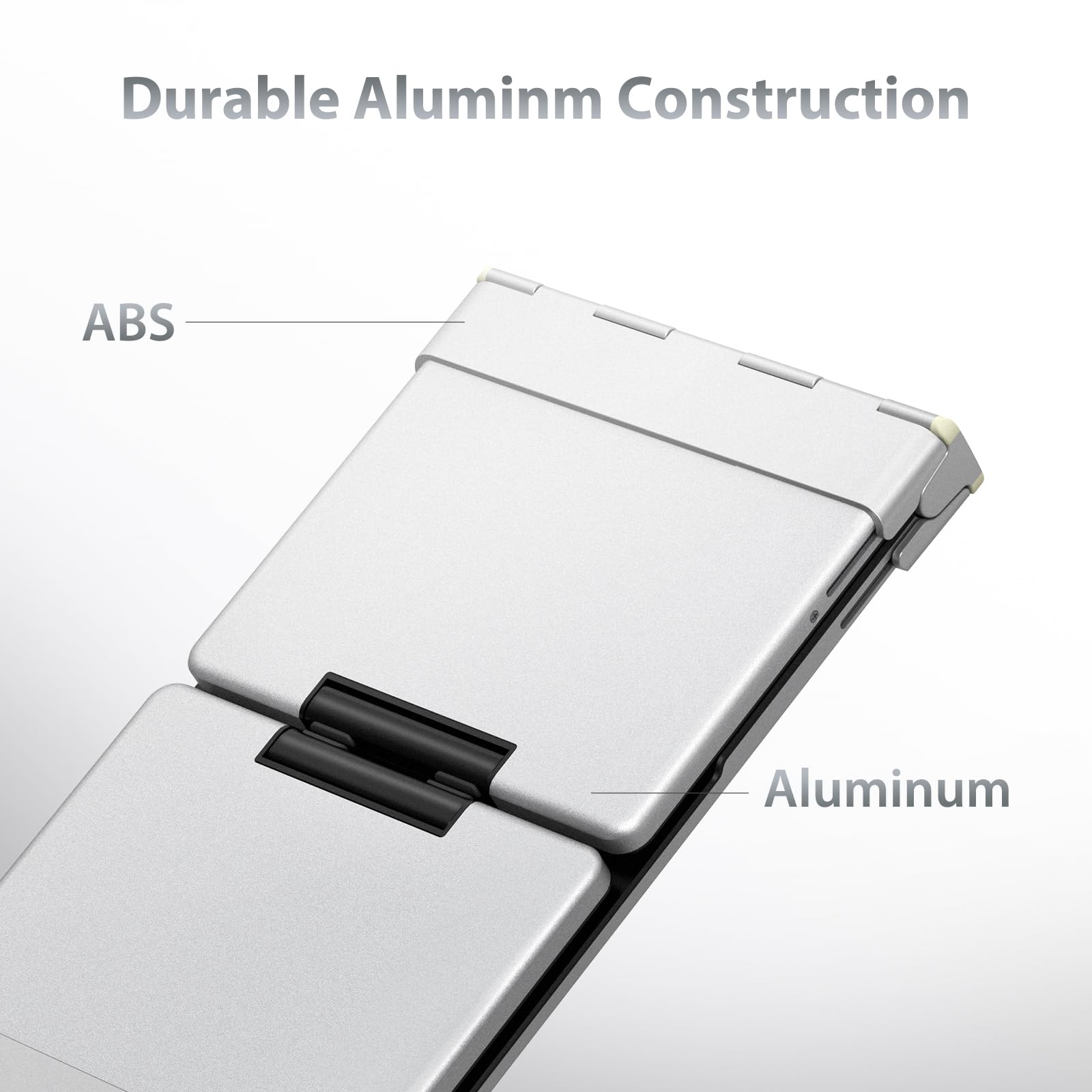 Iclever Foldable Bluetooth Keyboard, Bk08 Folding Keyboard With Touchpad, Aluminum Build, Usb C Charge, Travel Wireless Keyboard