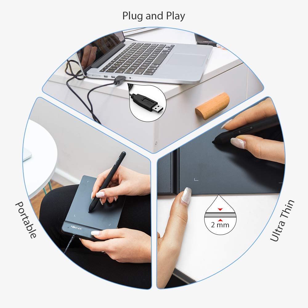 Drawing Tablet Xppen G430S Osu, Graphic Drawing Tablet With 8192 Levels Pressure Battery-Free Stylus, 4 X 3 Inch Ultrathin, For