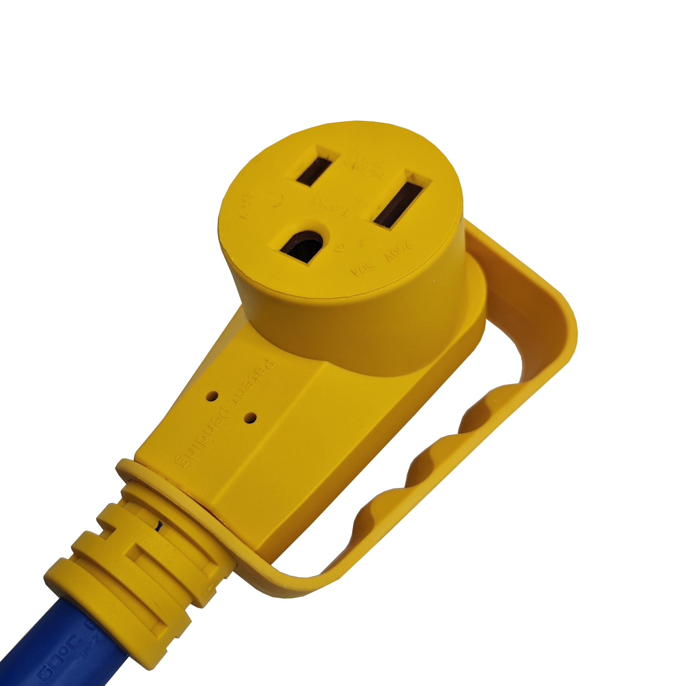 Parkworld Welder 3-Prong Nema 6-50 Extension Cord (8Awg) Molded Connector With Lighted And Handle (25Ft)