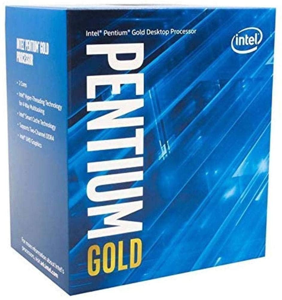 Intel Pentium Gold G-6400 Desktop Processor 2 Cores 4.0 Ghz Lga1200 (Intel 400 Series Chipset) 58W (Bx80701G6400)
