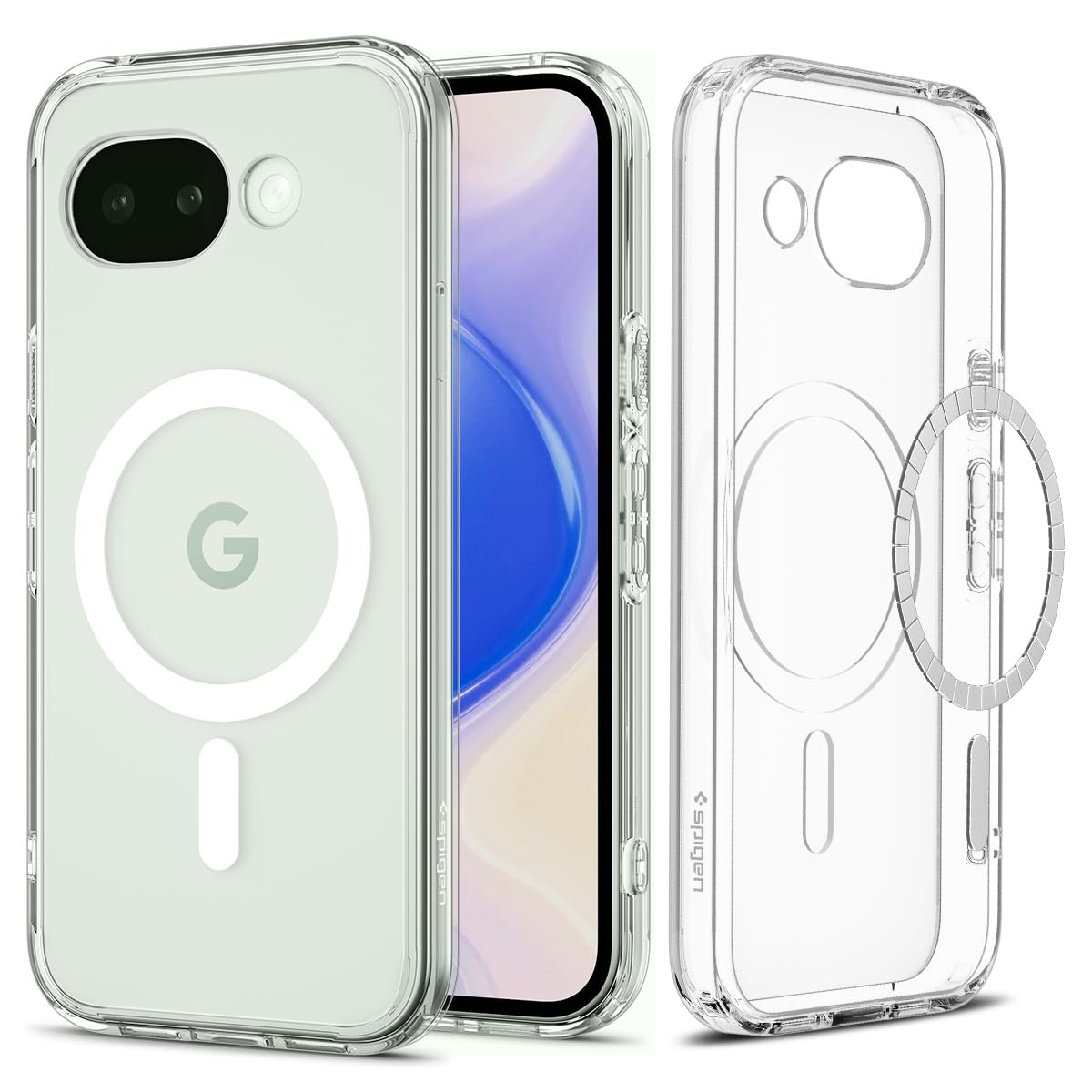 Spigen for Pixel 10a Case, Ultra Hybrid MagFit [Anti-Yellowing] [Compatible with MagSafe] - Clear