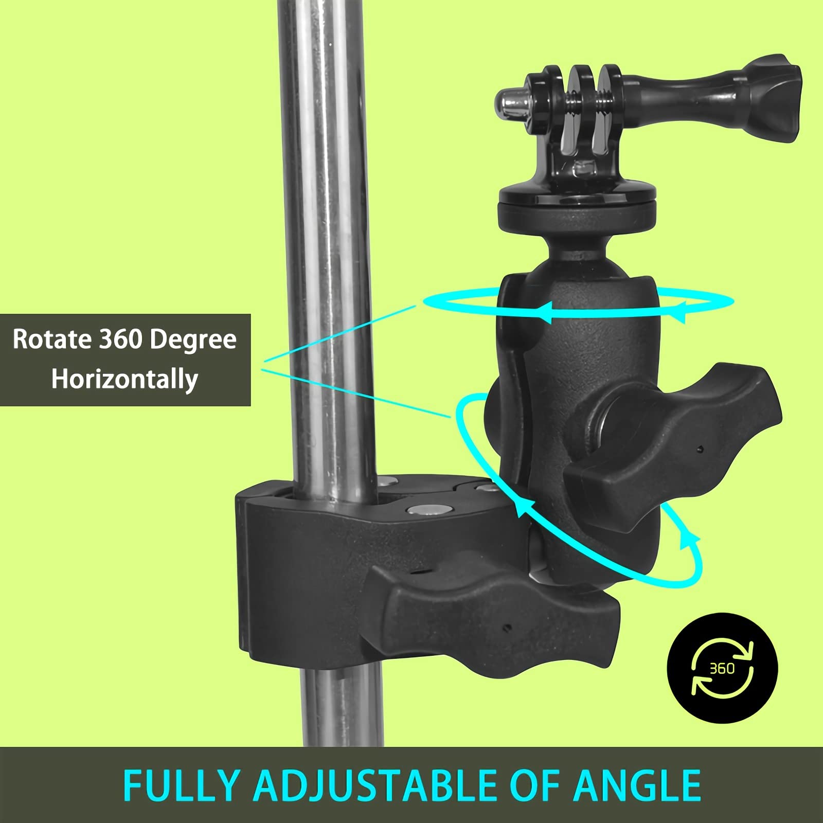 Handlebar Clamp Motorbike Mount For Insta360 Ace Pro One X4 X3, X2, X, One R, Rs, Go 2, Gopro Hero, Super Clamp Mount Adapter Ac