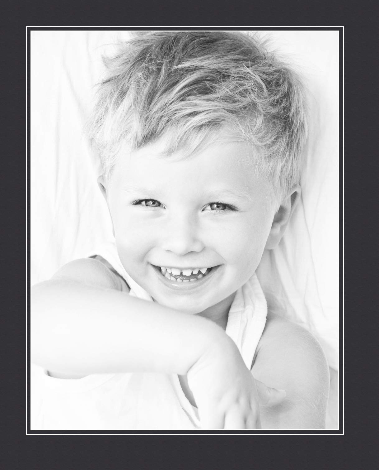 17X22 Smooth Black / Black Custom Mat For Picture Frame With 13X18 Opening Size (Mat Only, Frame Not Included)