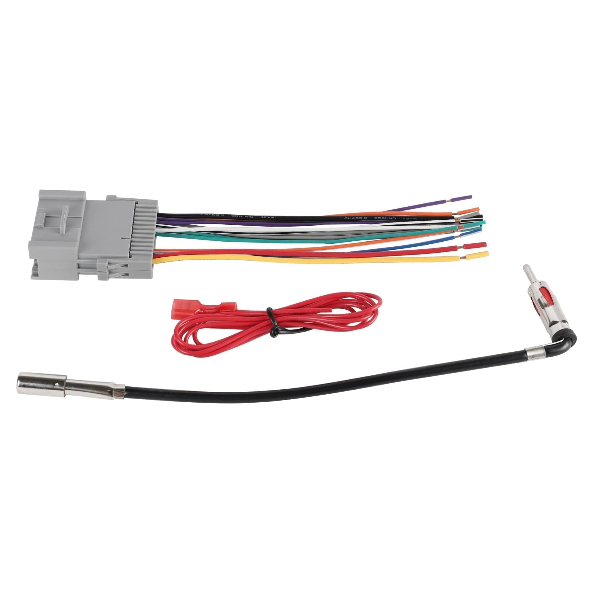 Nuith Stereo Wiring Harness W/Factory Antenna Plug To Aftermarket Radio Connector Kit For 2003 2006 Chevy Silverado/Suburban Gmc