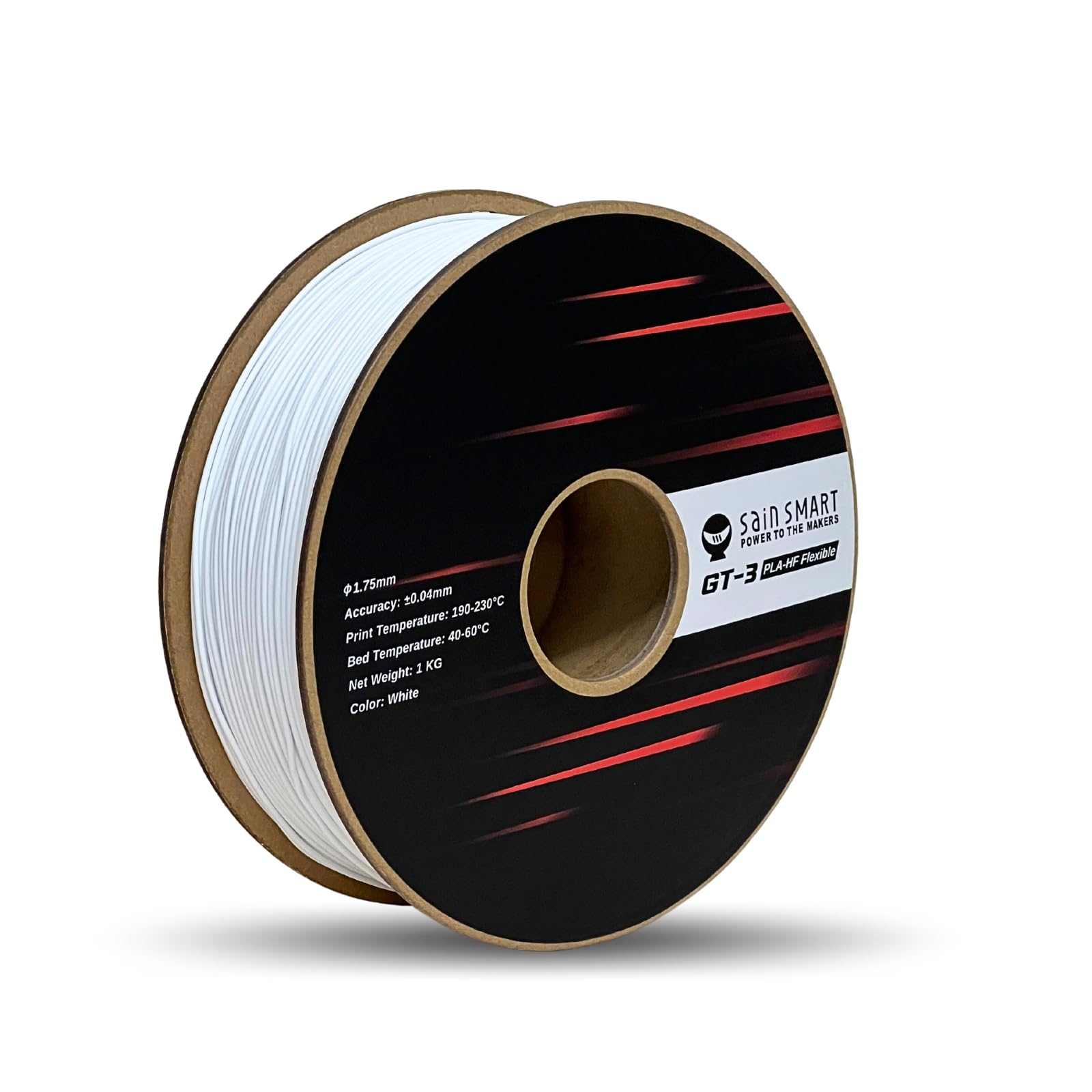 SainSmart GT-3 High Flowability Flexible PLA Filament 1.75mm, High Flow 3D Printer Filament for High-Speed Printing, 2.2 LBS (1K