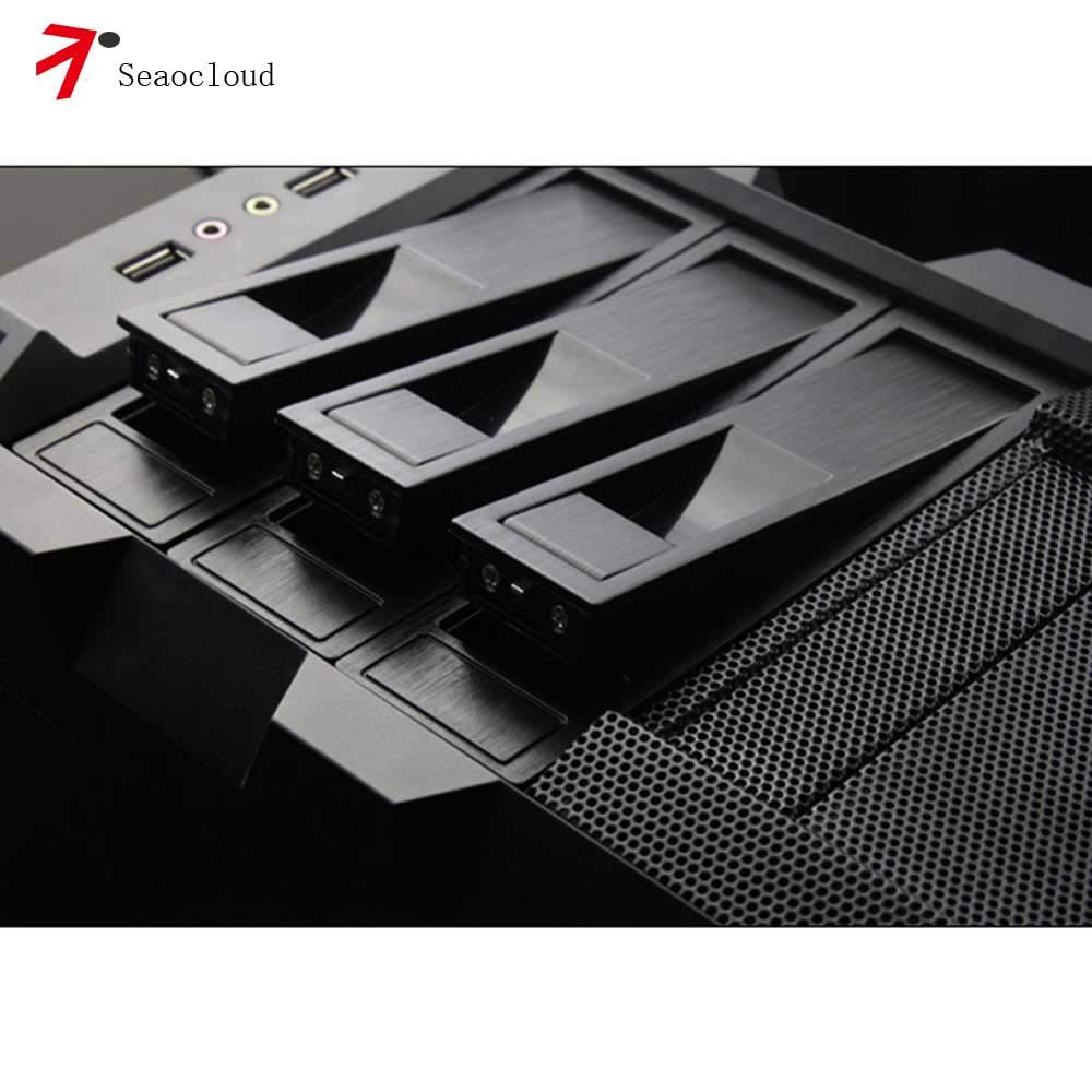 Seaocloud 5.25 Trayless Mobile Rack Cd Rom 3.5 Inch Internal Sata Hard Drive Adapter