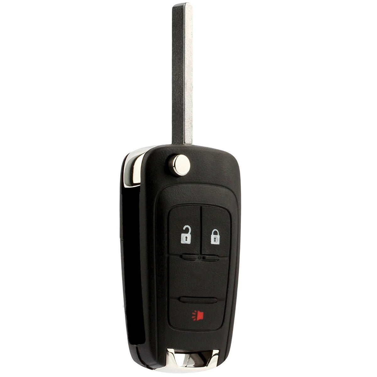 Car Key Fob Keyless Entry Remote Flip Fits 2010 2017 Chevy Equinox, Sonic, Terrain (Oht01060512 3 Btn)