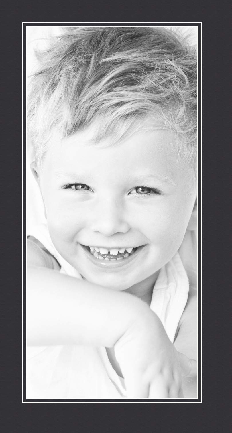 Arttoframes Mat 21 11X24 Black 11X24 Smooth Black Custom Mat