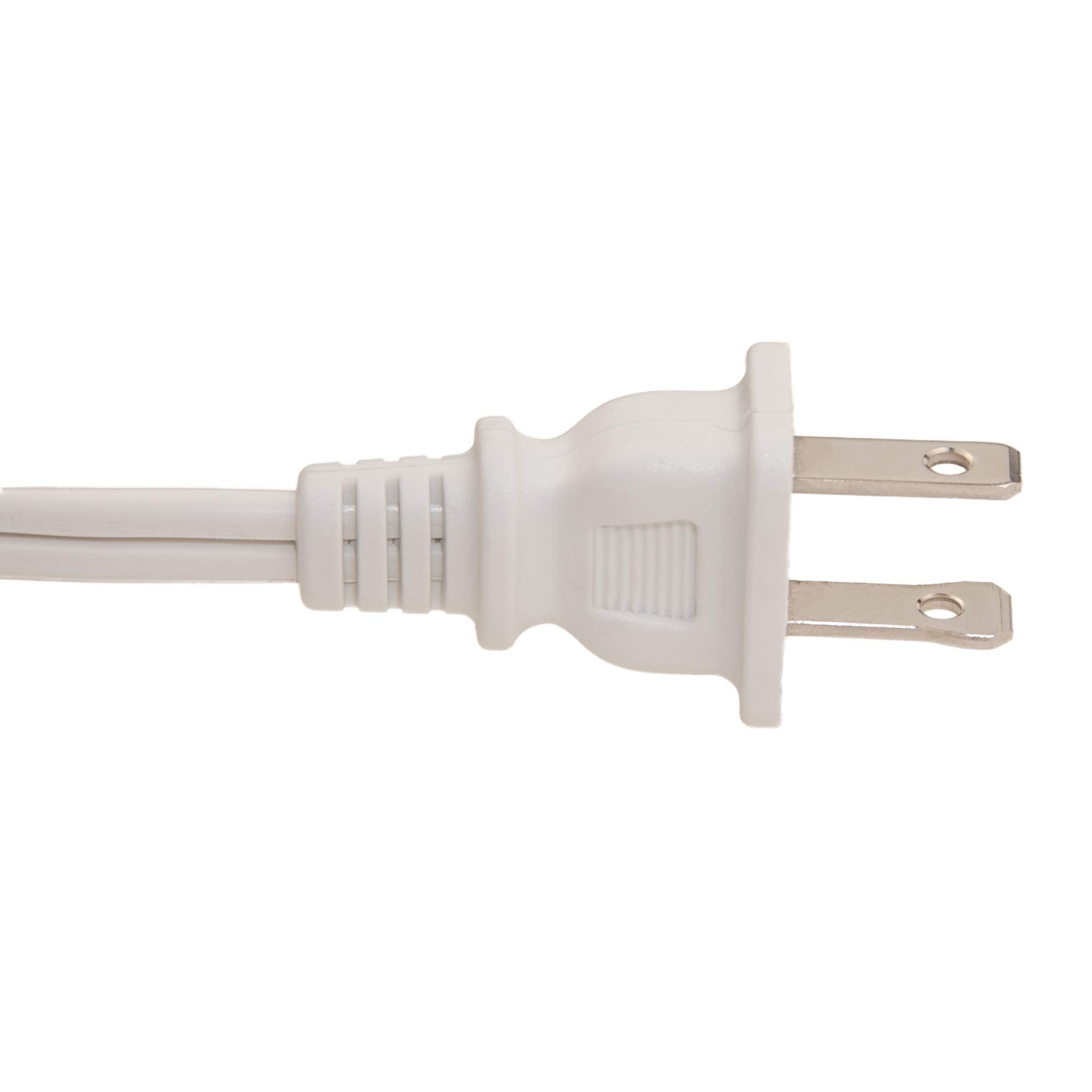 6 Feet Indoor Polarized Power Extension Cord, Power Extension Cable, Nema 1 15P To 3 X Nema 1 15R, Ul/Csa, White, 16 Awg, 13 Amp