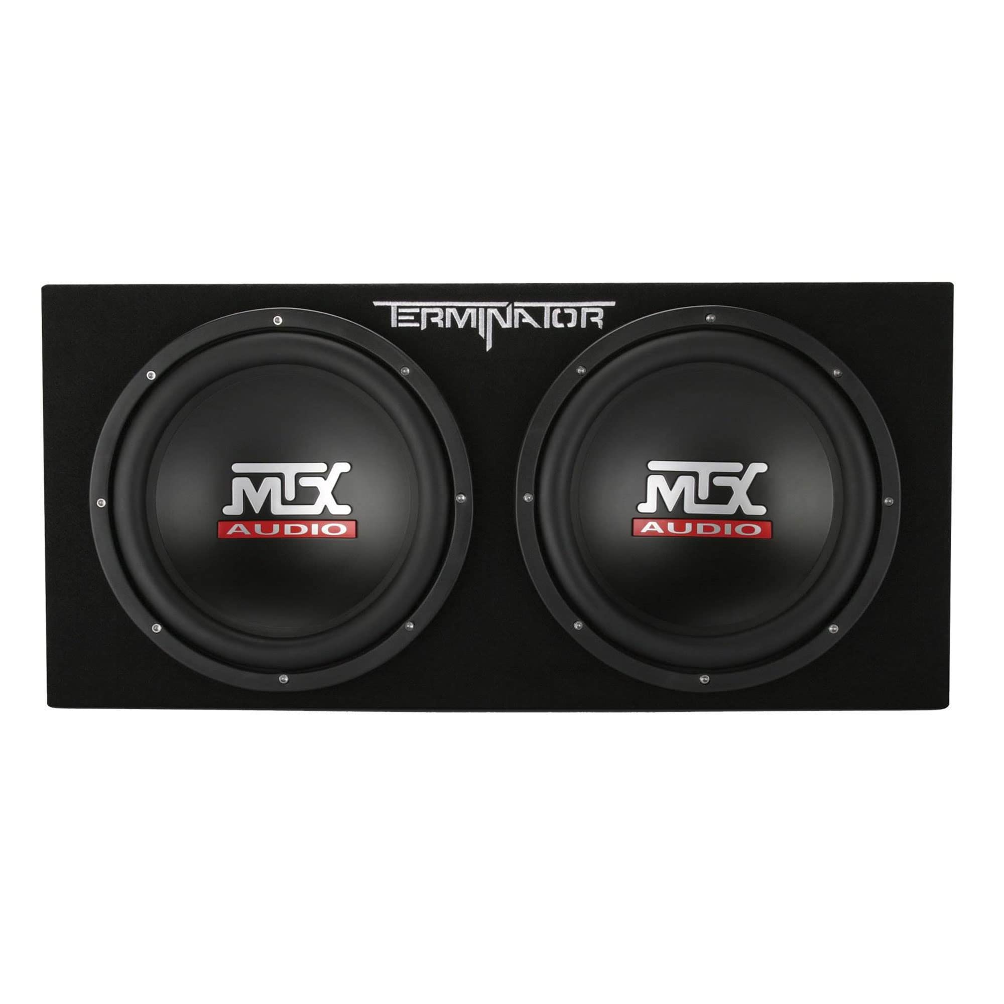 Mtx Audio Dual Subwoofer Vented Enclosure With High Resolution Feature, Aviation Carpet And Floor Standing Mounting Type For Veh