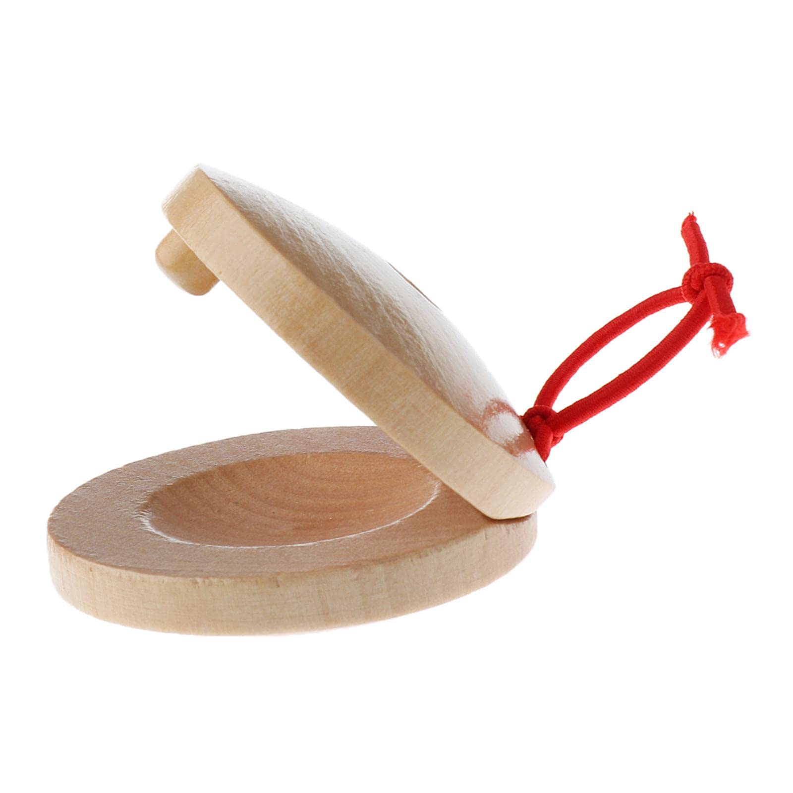 Merishopp A Pair Wooden Castanets Wood Percussion Flamenco Musical Instrument