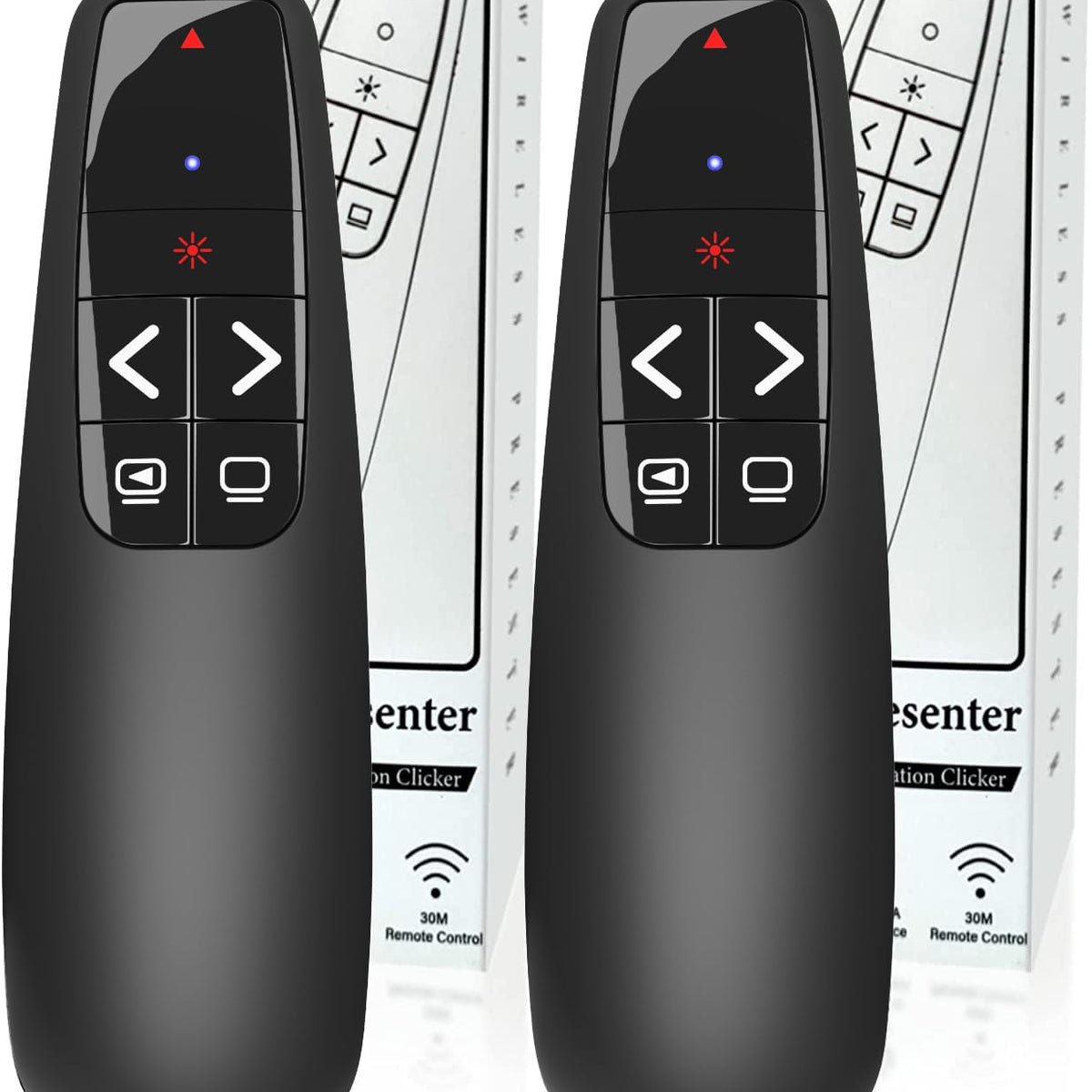 Clicker Unit (2 Units) Wireless Presenter Remote, Clicker for Laptop PowerPoint Pre ...