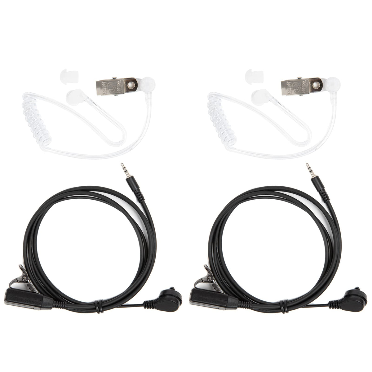 Walkie Talkie Headset For Cobra 1 Pin Acoustic Tube Earpiece With Mic Headsets With Ptt Compatible With Cobra Talkabout Cxt195 Cx112 Acxt1035R Acxt145 Acxt545 Px655 Rx385 Rx685 Two Way Radio(2 Pack)
