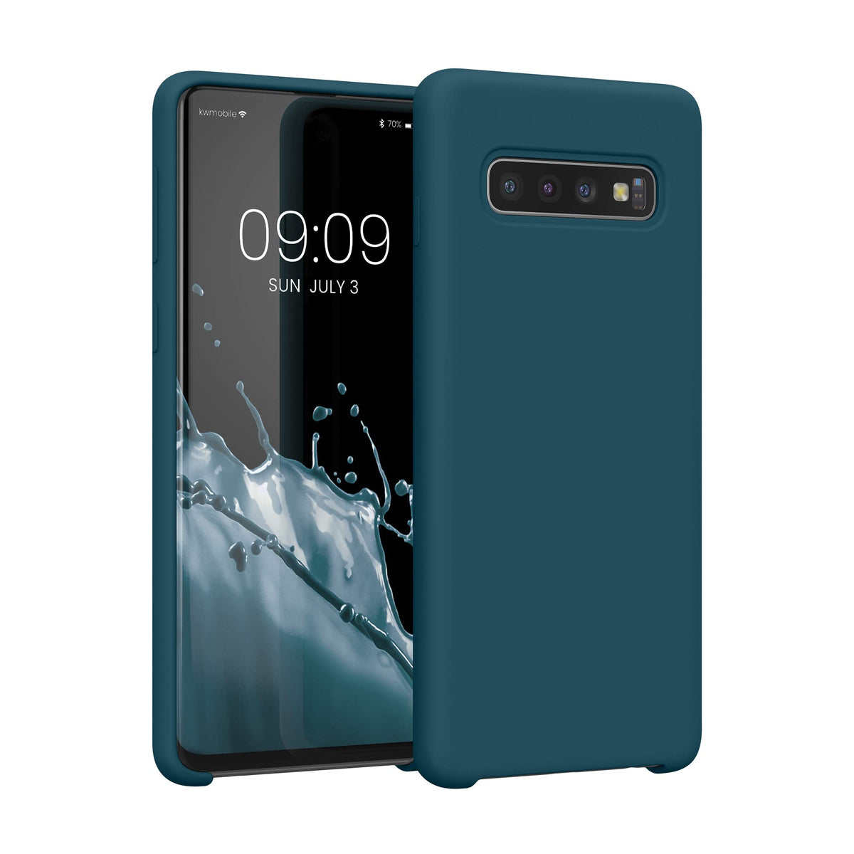 Kwmobile Case Compatible With Samsung Galaxy S10 Case   Tpu Silicone Phone Cover With Soft Finish   Teal Matte