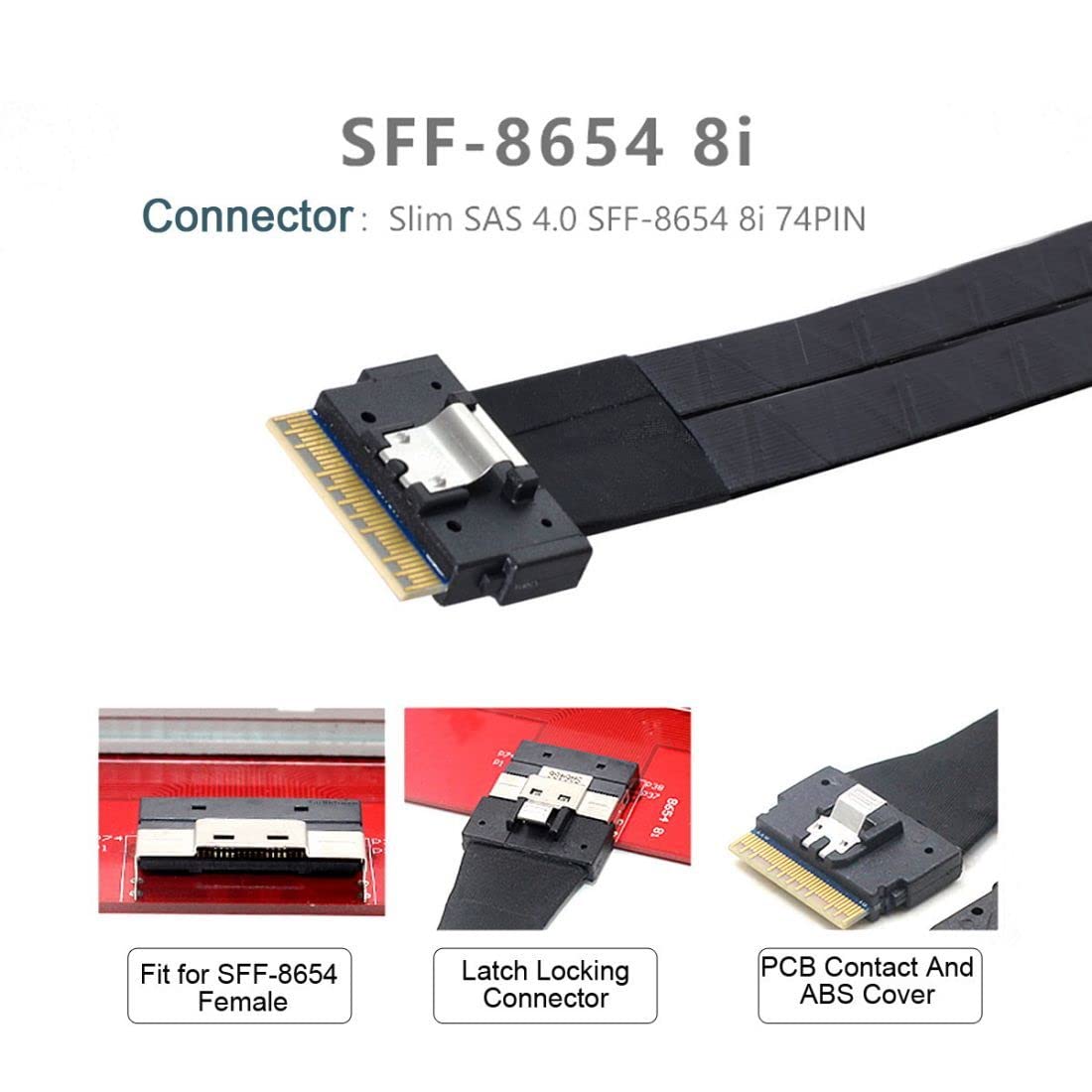 Chenyang Sff 8654 8I 74Pin Pci E Ultraport Slimline Sas Slim 4.0 To Dual Sff 8643 4I Mini Sas Hd Cable Pci Express
