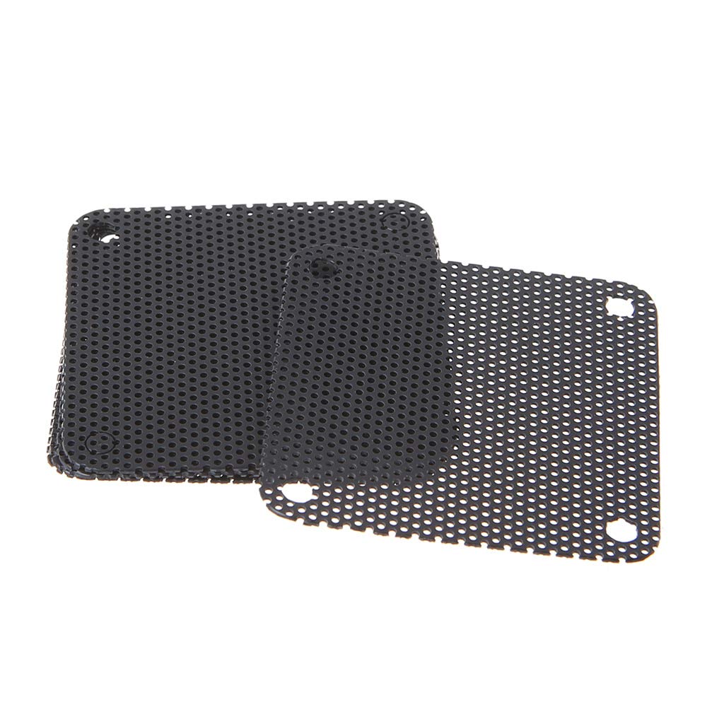 Tebatu Pvc Fan Dust Filter Pc Dustproof Case Cuttable Computer Mesh Cover 40Mm Mesh Black