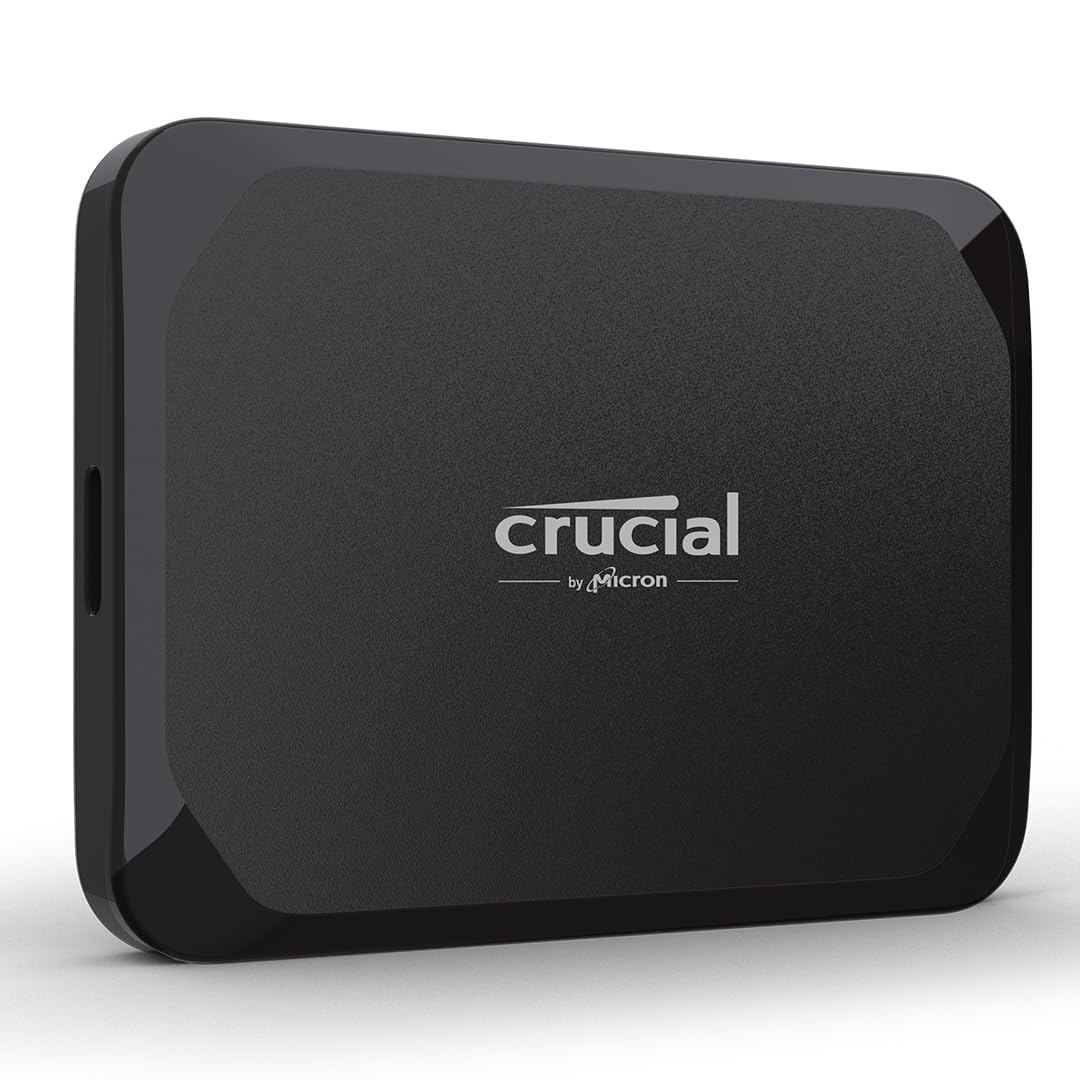 Crucial X9 2TB Portable SSD - Up to 1050MB/s Read - PC and Mac, Lightweight and Small with 3-Month Mylio Photos+ Offer - USB 3.2