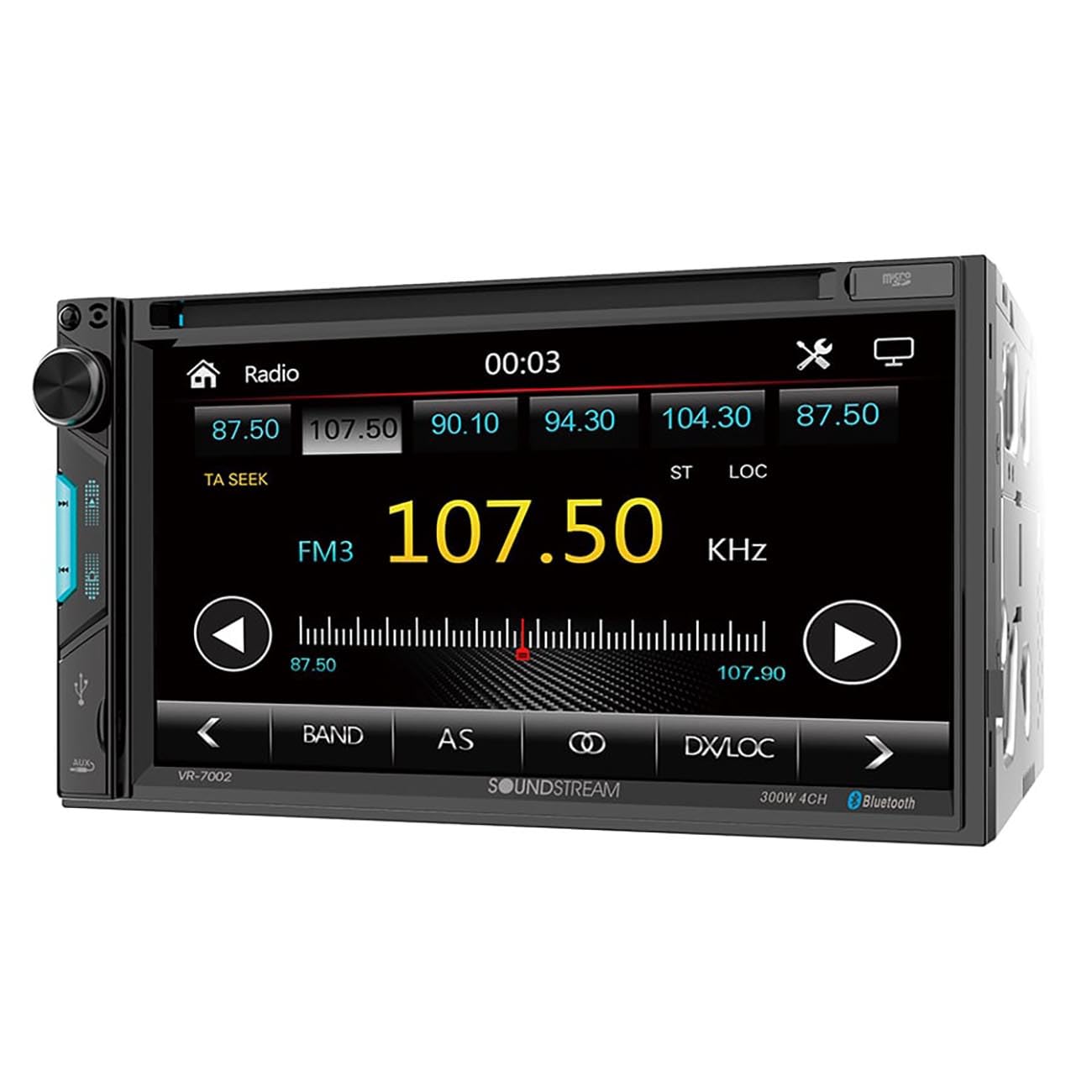 Soundstream Vr 7002 2 Din 7' Dvd/Cd Multimedia Headunit Dvd, Usb & Aux Inputs For Media Playback With Bluetooth Phone Calling & Audio Streaming