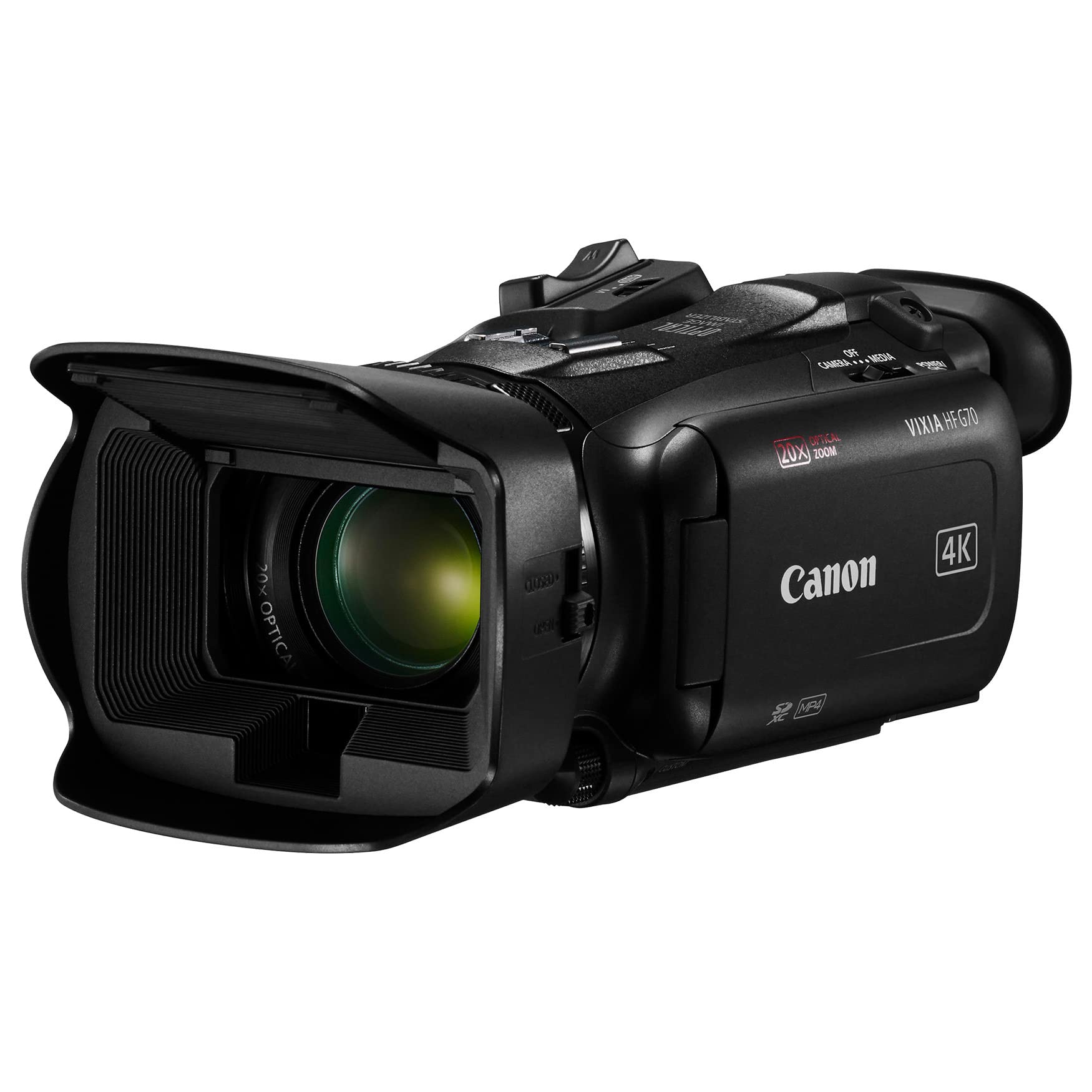 Canon Vixia Hf G70 Camcorder 1/2.3    4K Uhd Cmos Sensor 20X Optical Zoom, 800X Digital Zoom, Image Stabilization, Hdmi, Usb Liv
