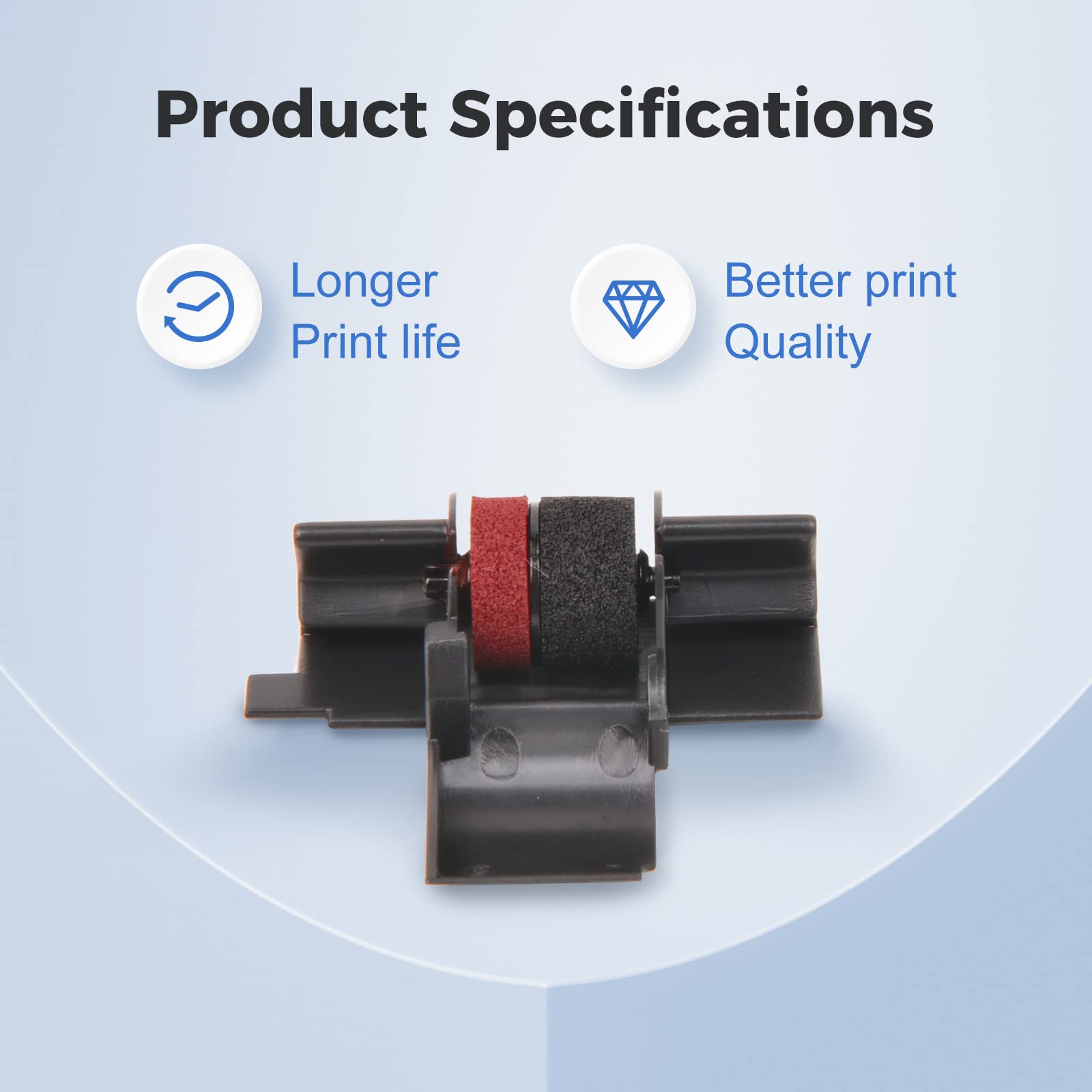 10 Pack Mycartridge Ir40T Ir 40T Ink Ribbon Compatible With Calculator Ink Roller Ir 40T Cp 13 Nr 42 Replacement For Canon P170 Dh Mp11Dx P23 Dhv Sharp El 1801V El 1750V Casio Hr 170Rc(Red/Black)