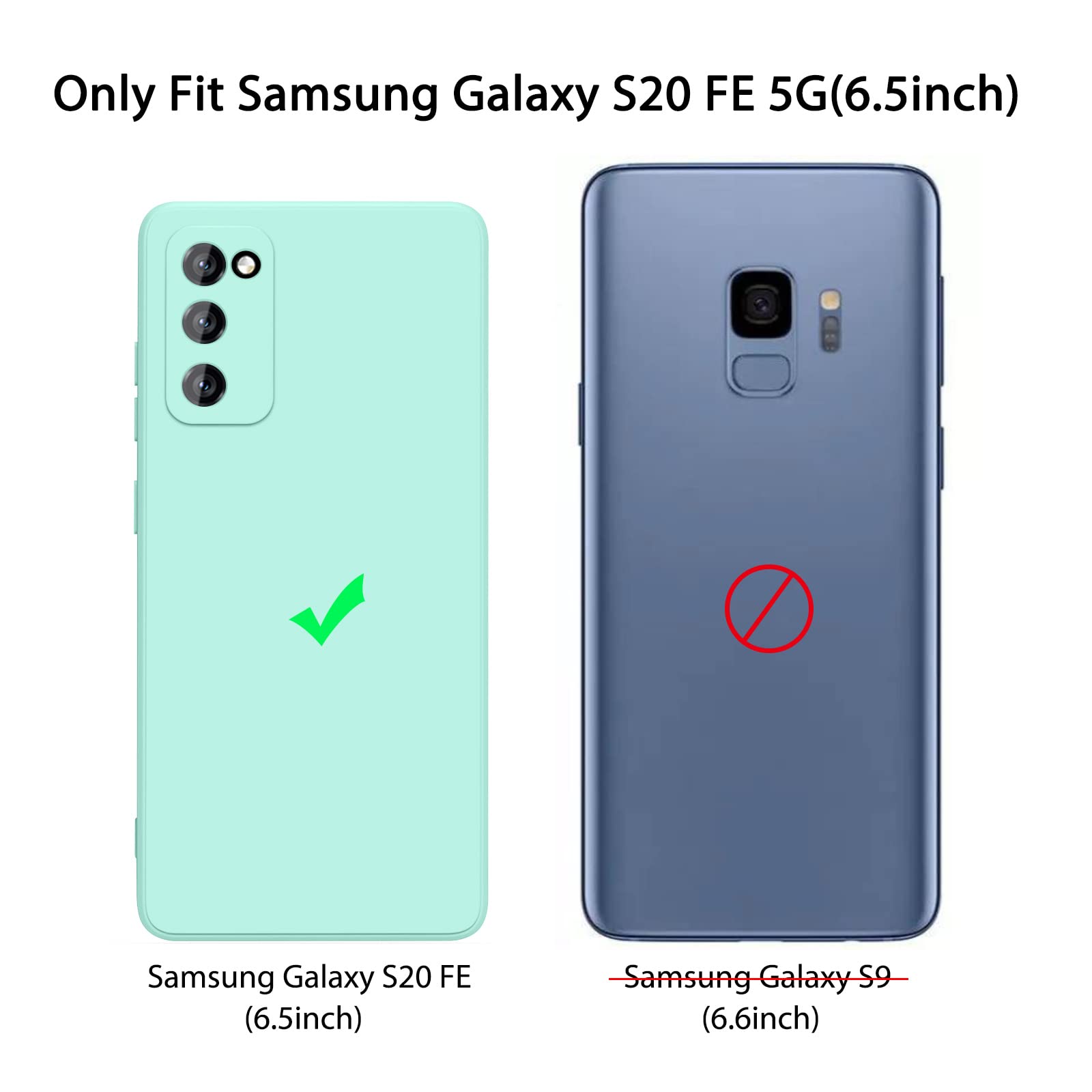 [2 Pack] Cases For Galaxy S20 Fe Case, Samsung S20 Fe Case 4G/5G, Slim Full Body Stylish Silicone Protective Case For Samsung Ga