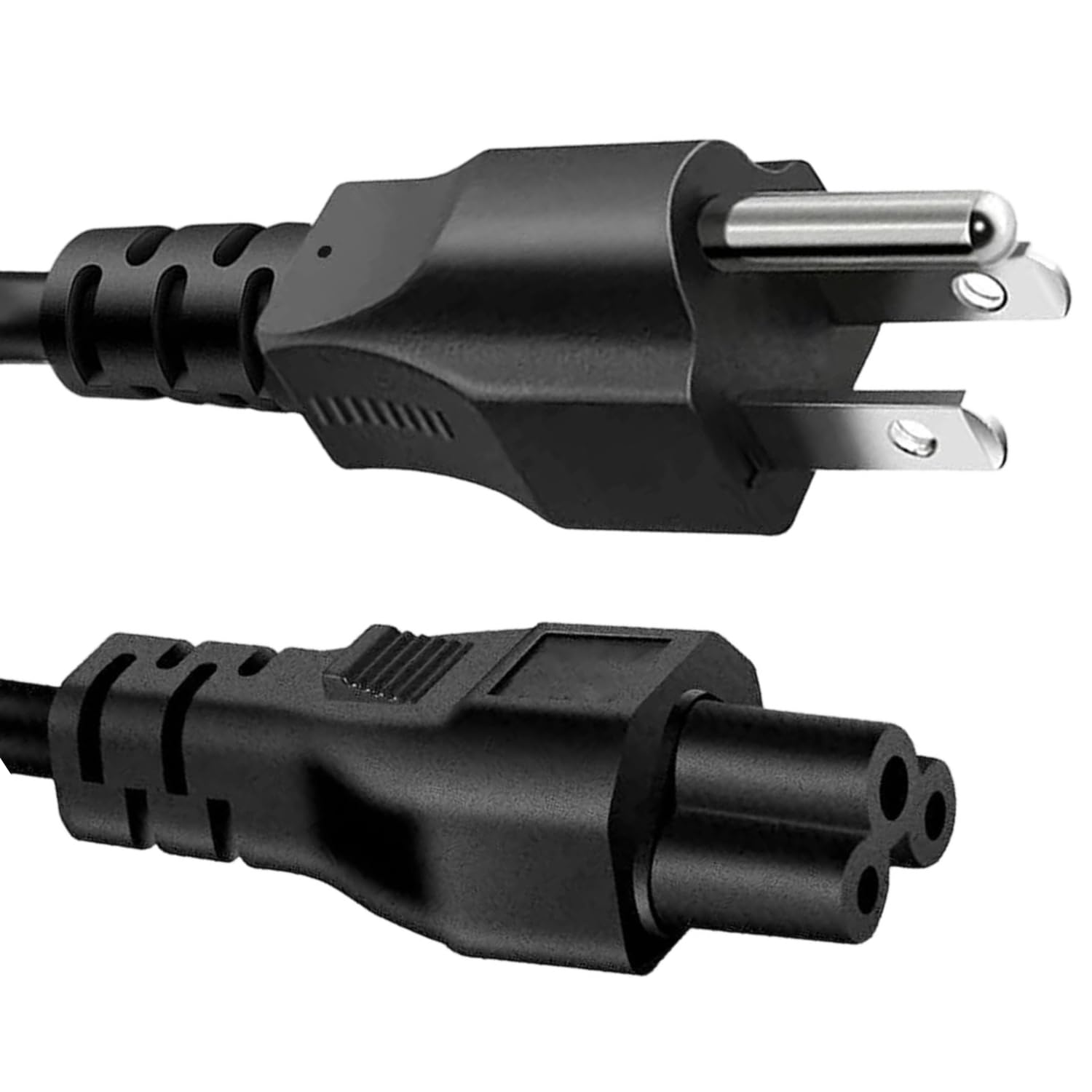 Laptop AC Power Cord 3 Prong Cable 4 Ft Heatproof Flexible Durable AC Cable Compatible with Appliance, Laptop, TV, Monitor, Prin