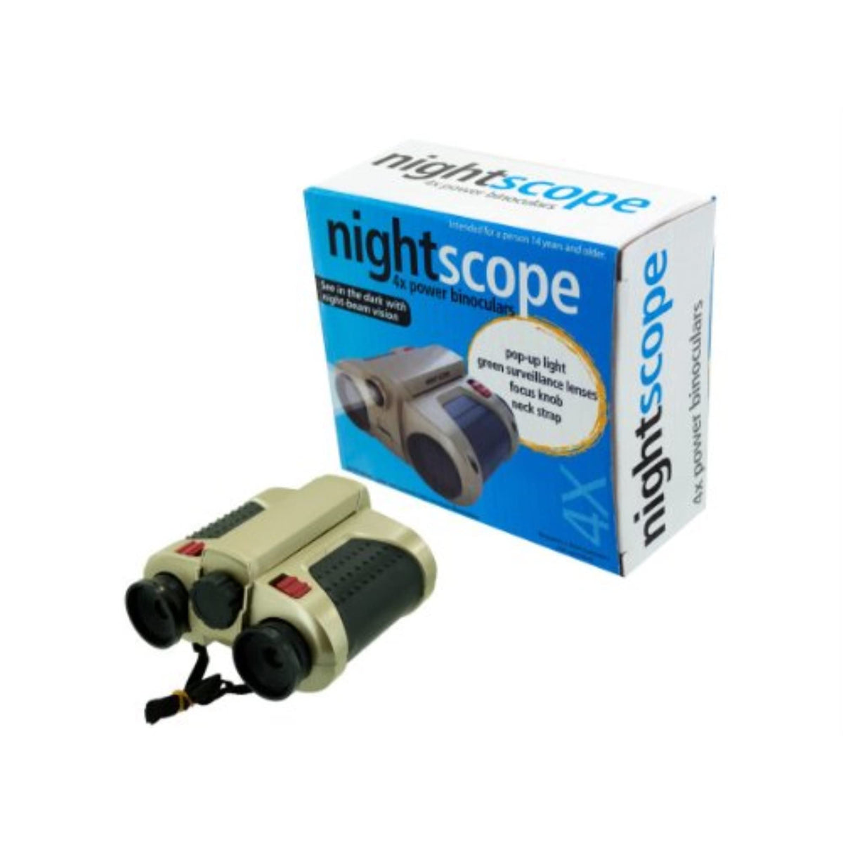 Bulk Buys Night Scope Binocular, Black/Grey/Orange/Gold