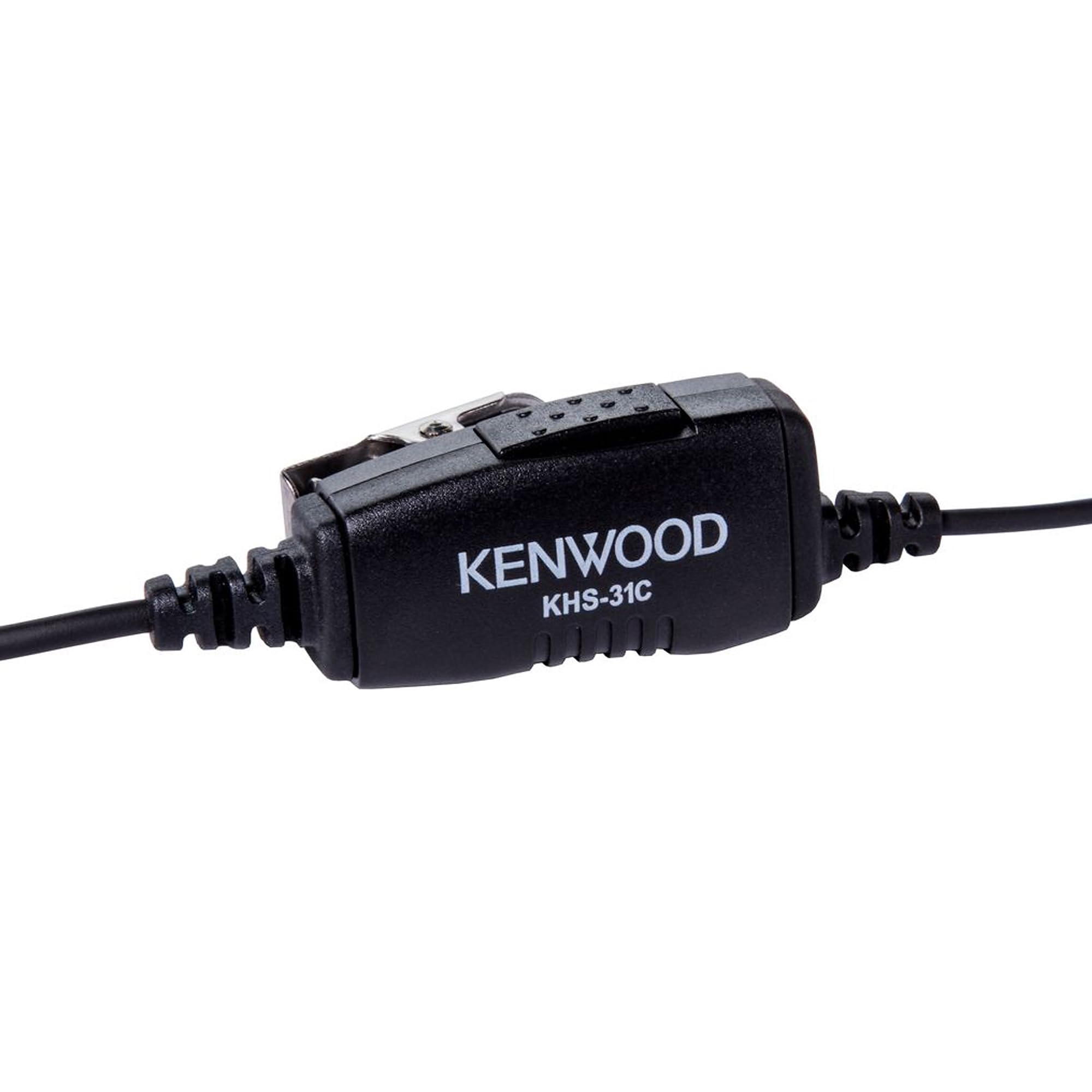 Kenwood Khs 31C C Ring Earbud Hanger With Ptt And Clip Microphone | Compatible With Kenwood Radios Only