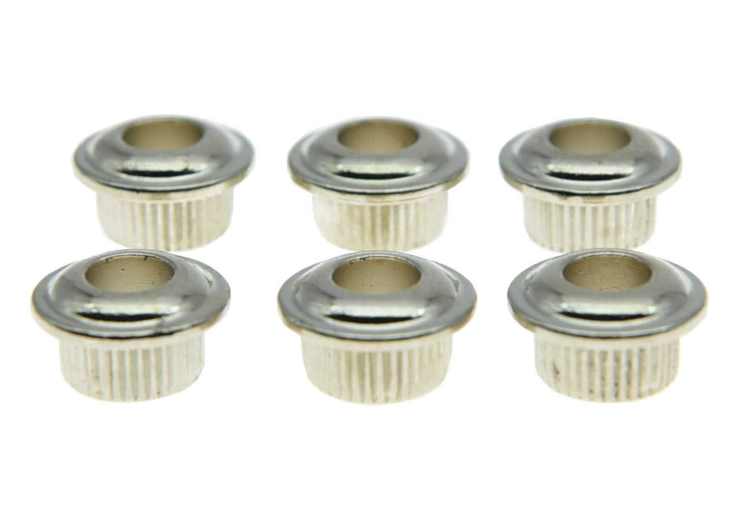 Kaish Metal Nickel 10Mm Vintage Guitar Tuning Keys Conversion Bushings Adapter Ferrules