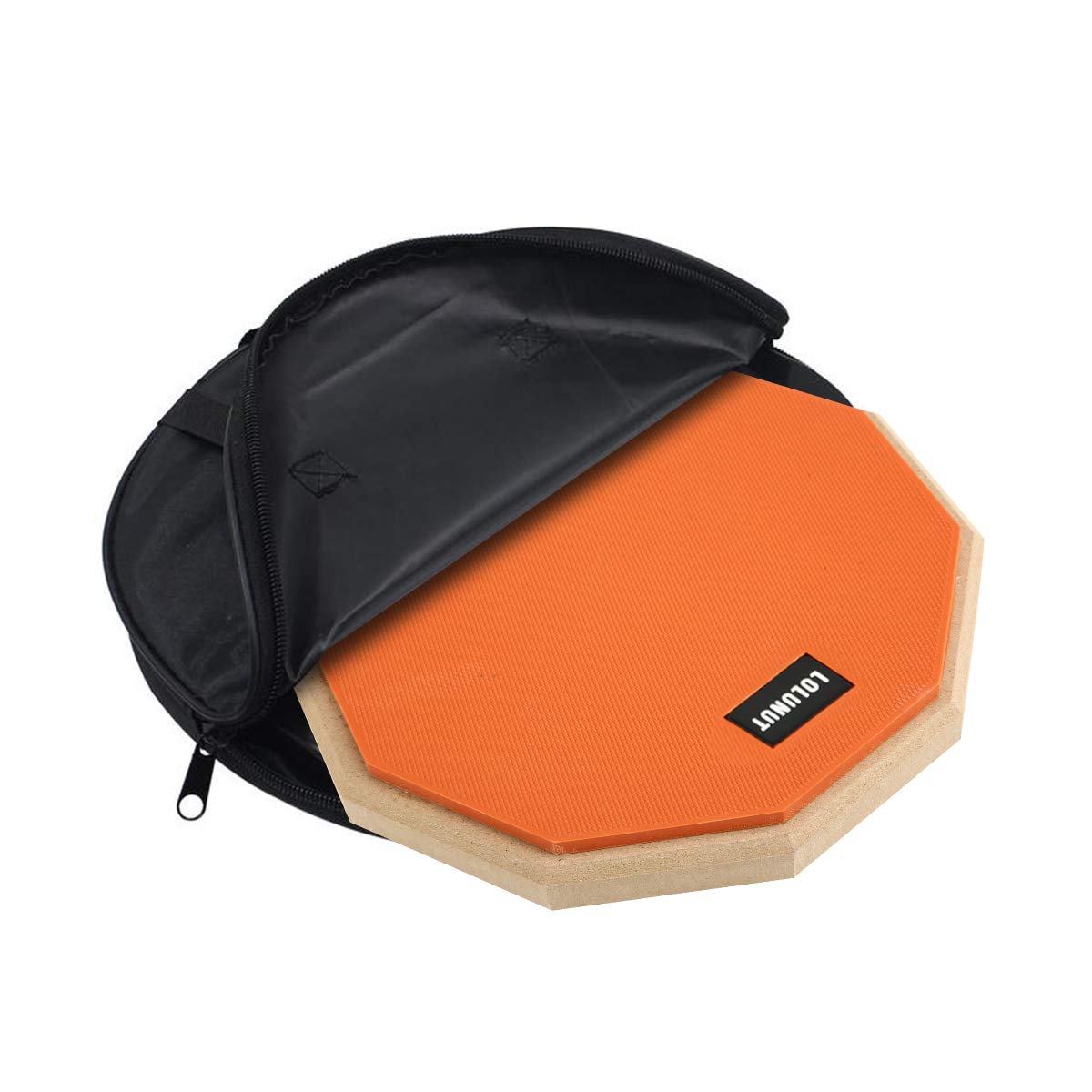 Lolunut 8 Inch Silent Drum Pad, Dumb Drum Beginner Rubber Practice Pad, With 5A Drum Sticks And Practice Pad Bag