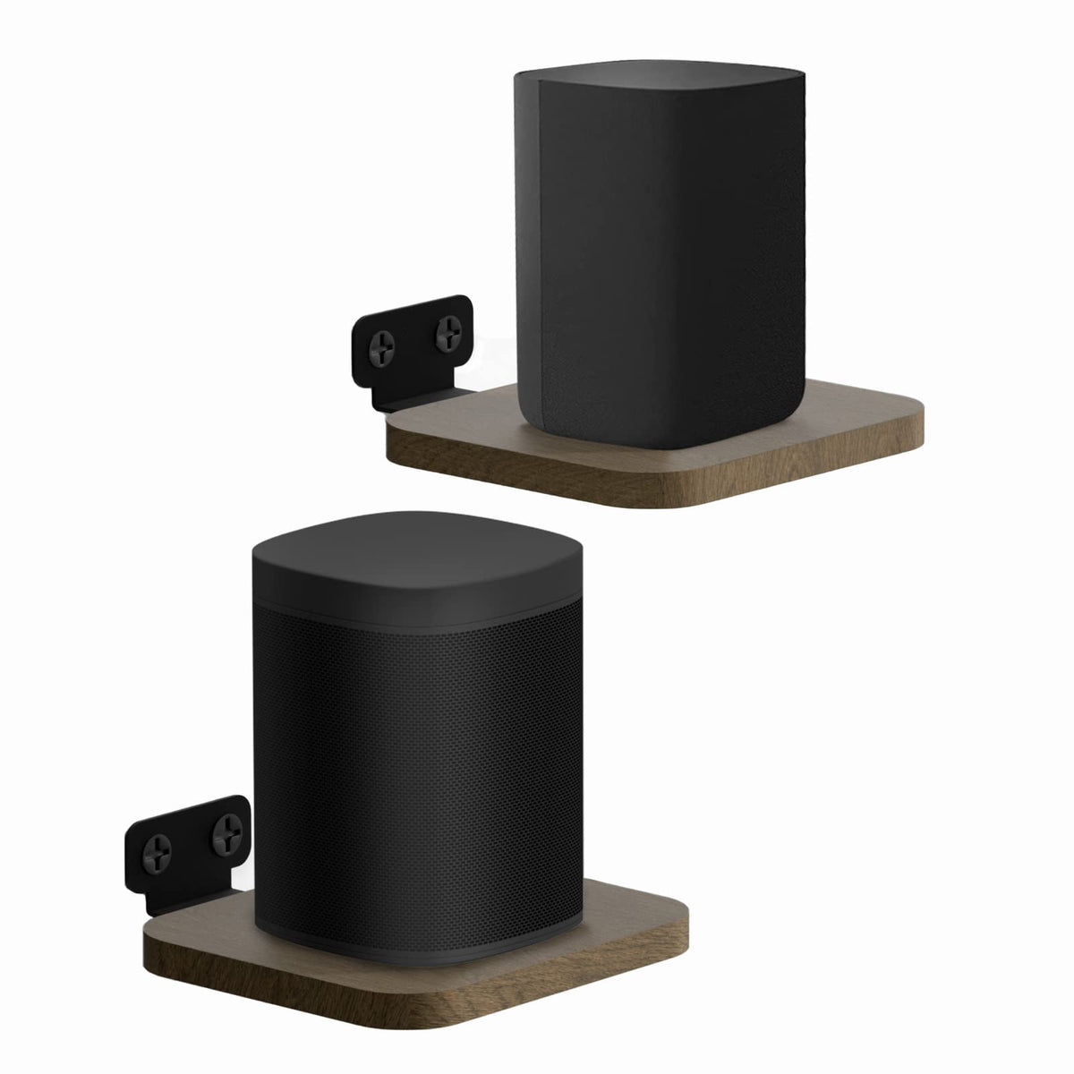 Universal Rear Speaker Wall Mount For Samsung, Roku, Sony, Jbl, Vizio, Lg Small Speaker Mount   Wooden Adjustable Speaker Shelf 