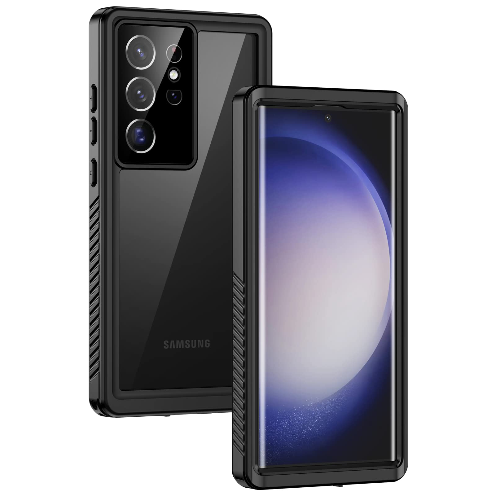 Lanhiem for Samsung S23 Ultra Phone Case, IP68 Waterproof Dustproof, Built-in Screen Protector, Rugged Full Body Shockproof Prot