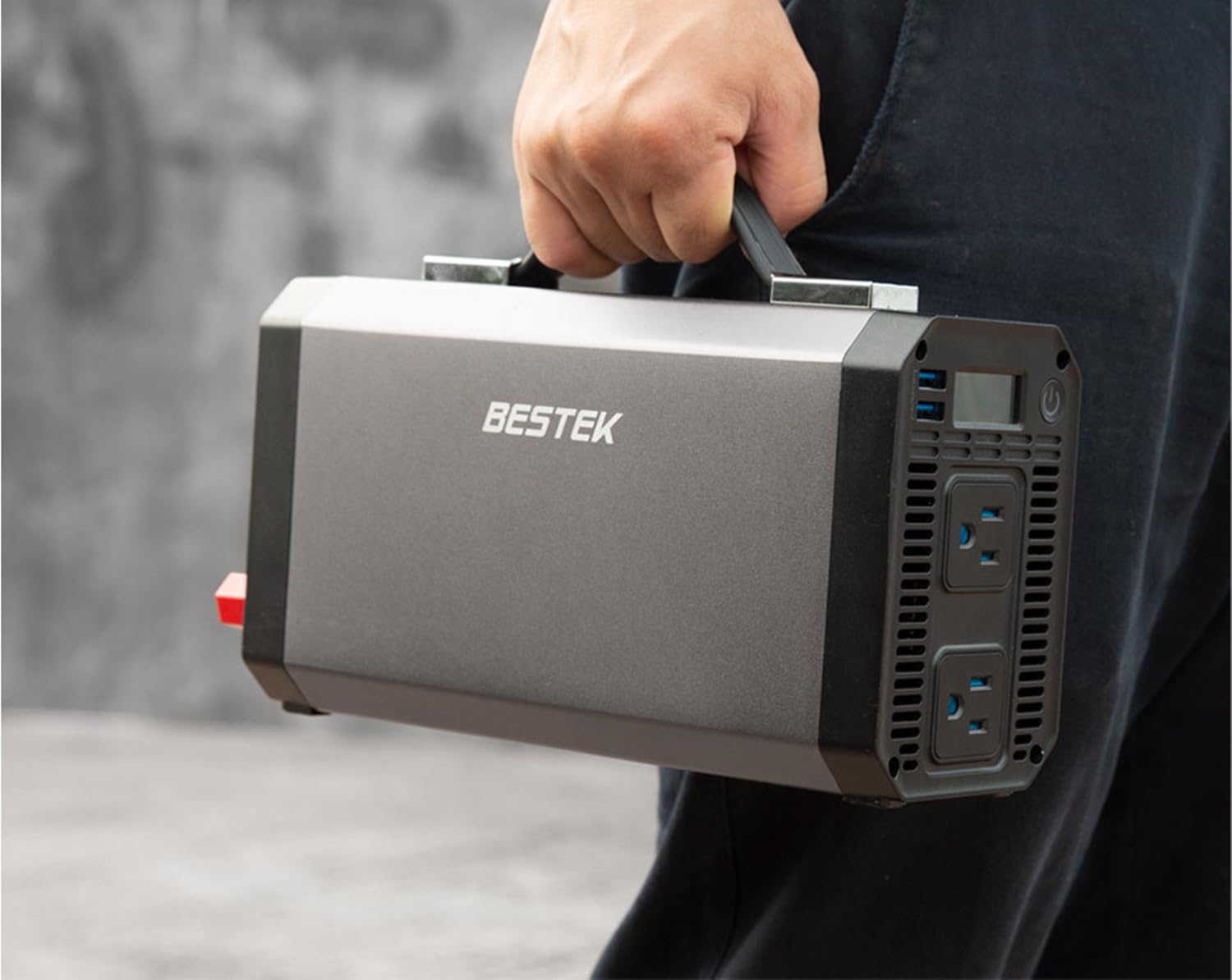 Bestek 1000W Pure Sine Wave Power Inverter Dc 12V To 110V Ac Car Inverter With Digital Lcd Display 4.2A Dual Usb Charging Ports