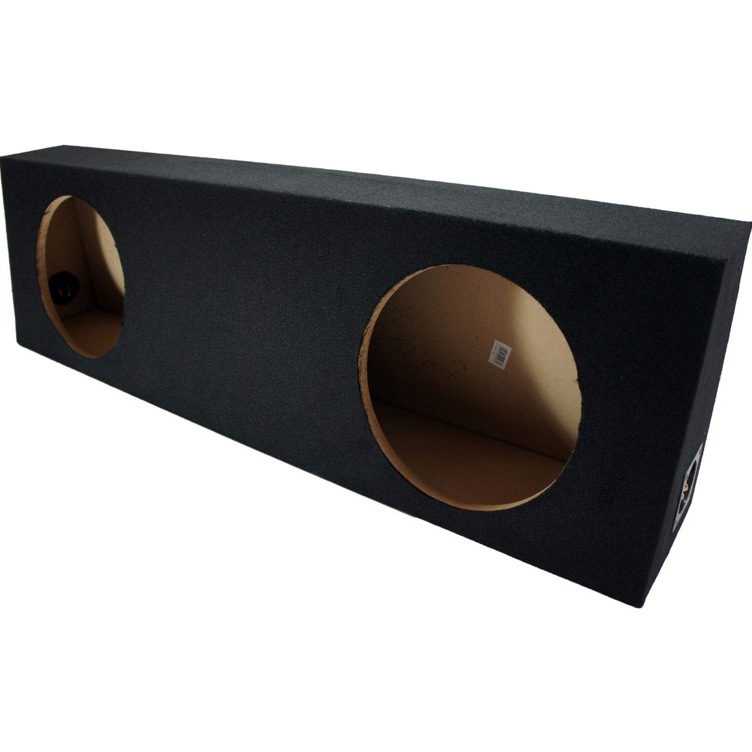 American Sound Connection Dual 12'' Subwoofer Regular Standard Cab Truck Sub Box Enclosure 5/8'' Mdf   Black