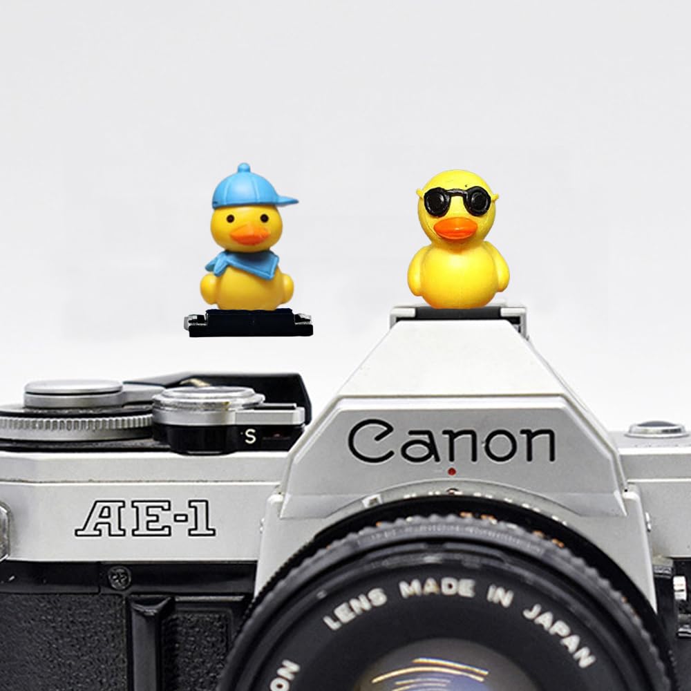 Slr Camera Hot Shoe Boot Cover Cap,Dustproof Hot Shoe Protector,Compatible With Sony Fuji Canon Nikon Pentax Leica (2Pcs Duck)