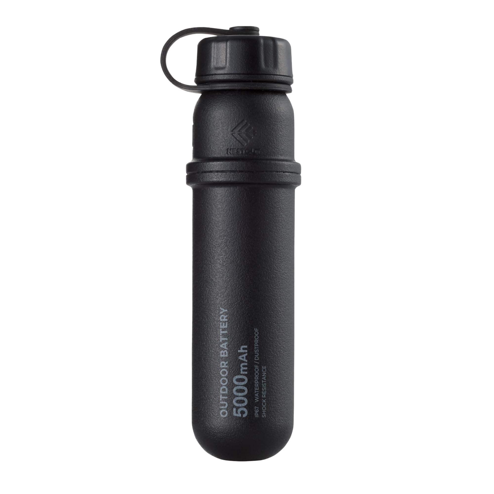 NESTOUT Rugged Power Bank, 5000mAh Outdoor Battery Pack, 15W USB C Fast Charging, Waterproof IP67, Durable Shockproof, Tactical 