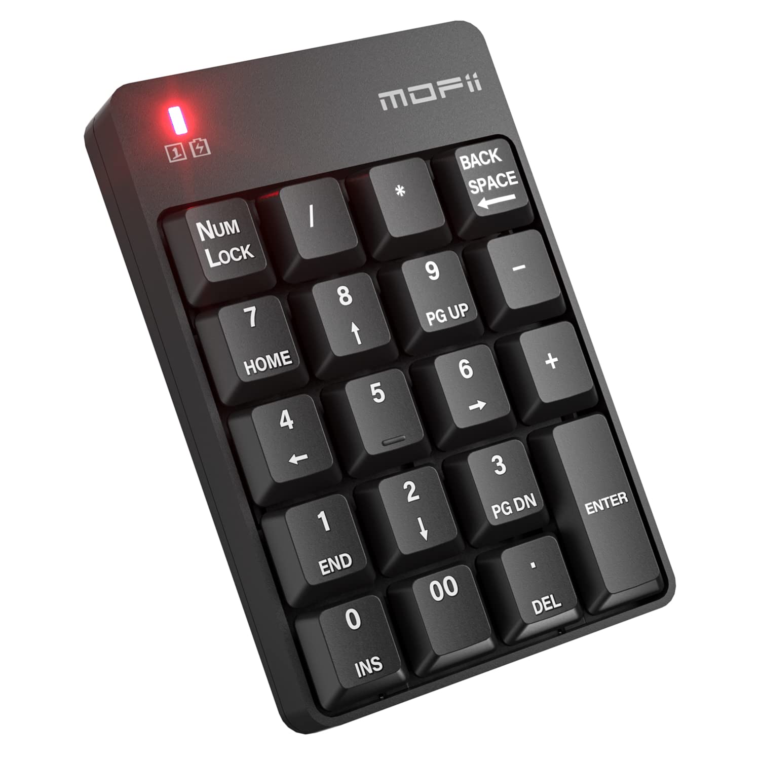 Mofii Bluetooth 5.1 Number Pad Wireless Numeric Keypad Silent 19 Keys Usb Keypads, Portable Financial Accounting Numpad 10 Key F