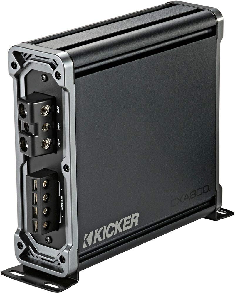 Kicker Amplifier And Amp Kit Package Of 2 Items - Cx Series 800W Rms Class D Monoblock Amplifier And Complete 4Awg Wiring Kit
