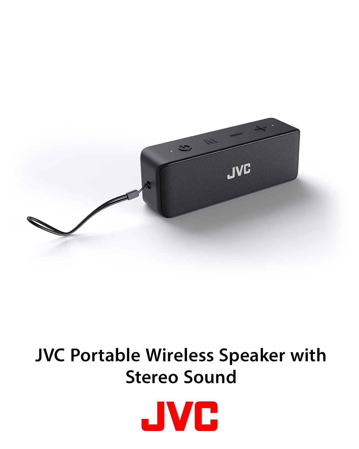 Jvc Portable Wireless Speaker With Stereo Sound, Bluetooth 5.0, Tws Stereo Function, Waterproof Ipx7, Up To 22 Hour Battery Life
