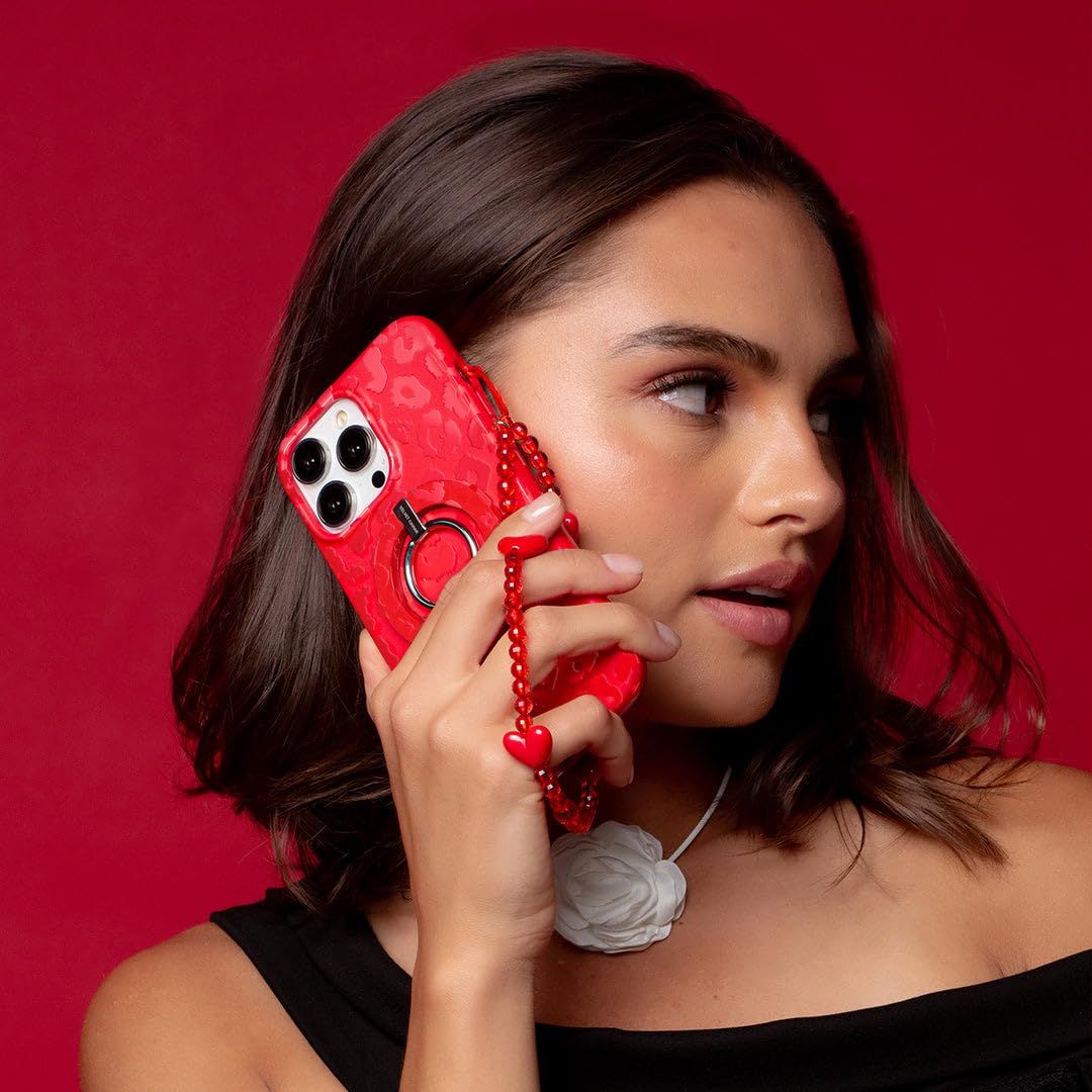 Velvet Caviar For Iphone 16 Pro Max Case [8Ft Drop Tested] Compatible With Magsafe   Red Leopard Animal Print
