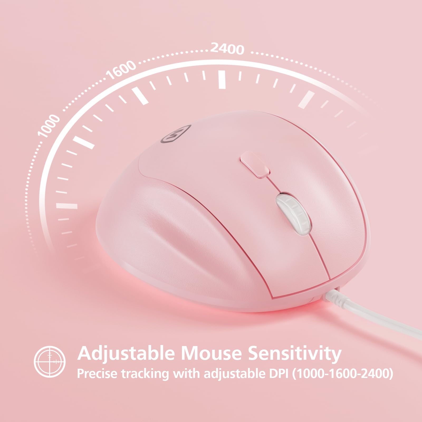 MICROPACK Ergonomic Wired Mouse for PC/Laptop - Vertical Design, Silent Clicks, 3200 DPI, Green