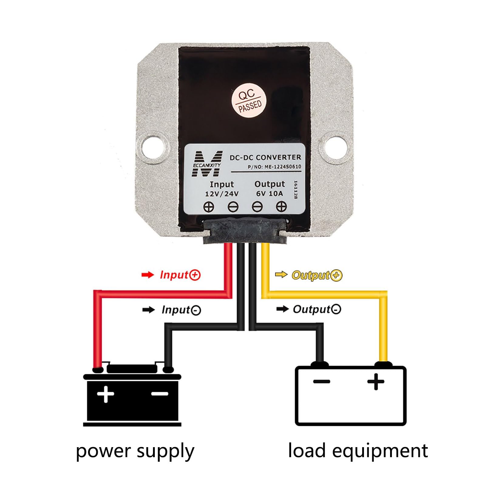 Top Vigor Voltage Converter Dc/Dc 12V/24V To 6V 10A 60W Converter Step Down, Waterproof Ip68 Voltage Converter Regulator Transfo