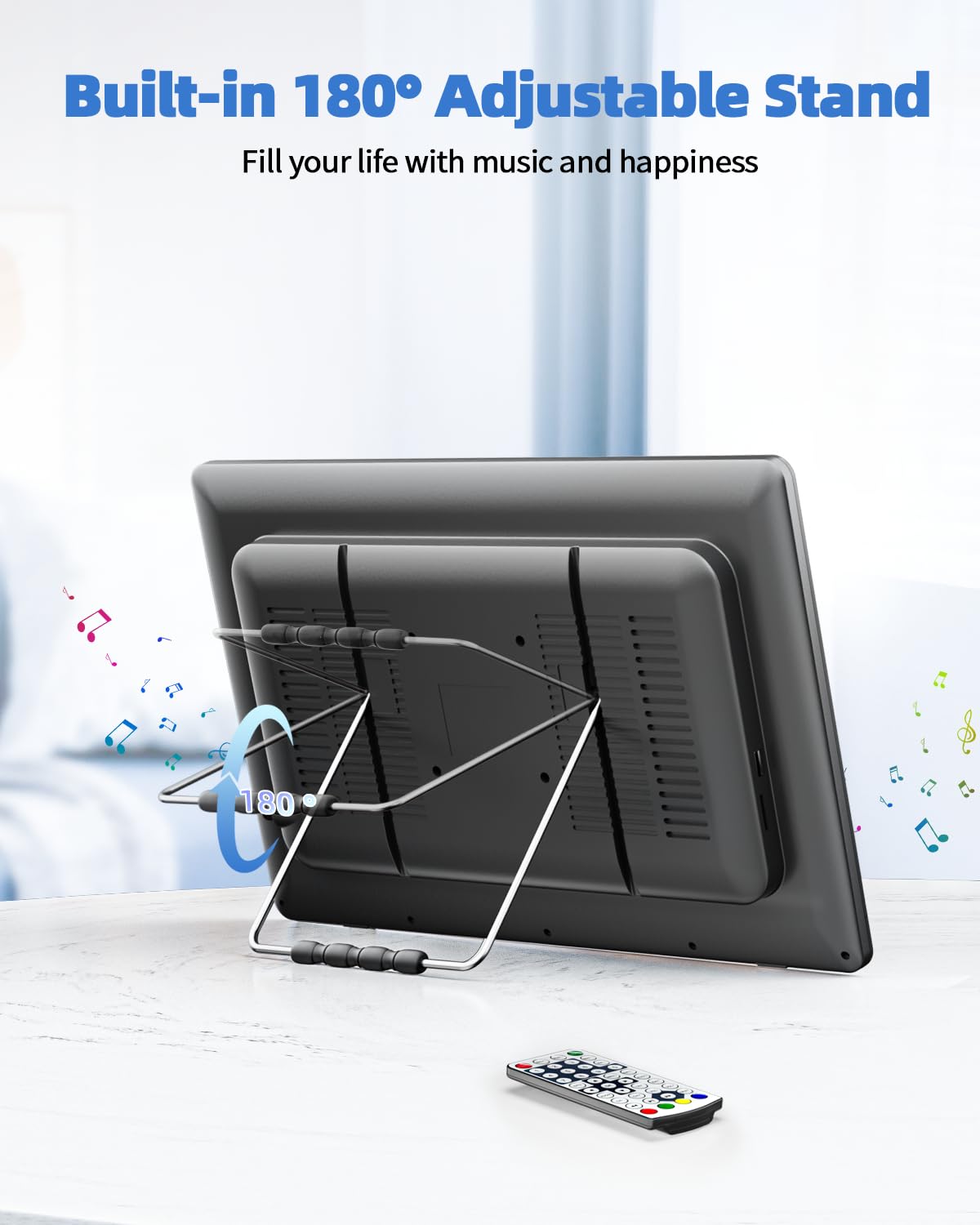 Desobry 18 Inch Portable Tv With Antenna, Small Tv With 1080P Hdmi Input, Av Input, Usb Port, Portable Monitor With Built In Sta