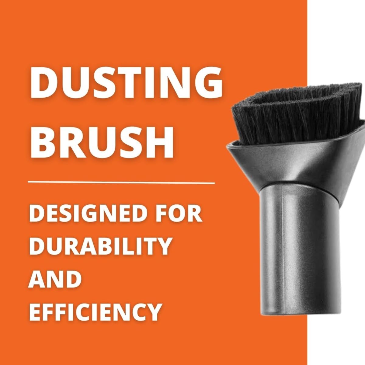 Fein Rotating Dusting Brush   Suitable For Turbo Vacuum Cleaners   Made From Natural Bristles, 2 3/4 X 1 3/4 Inches Bristle Edgi